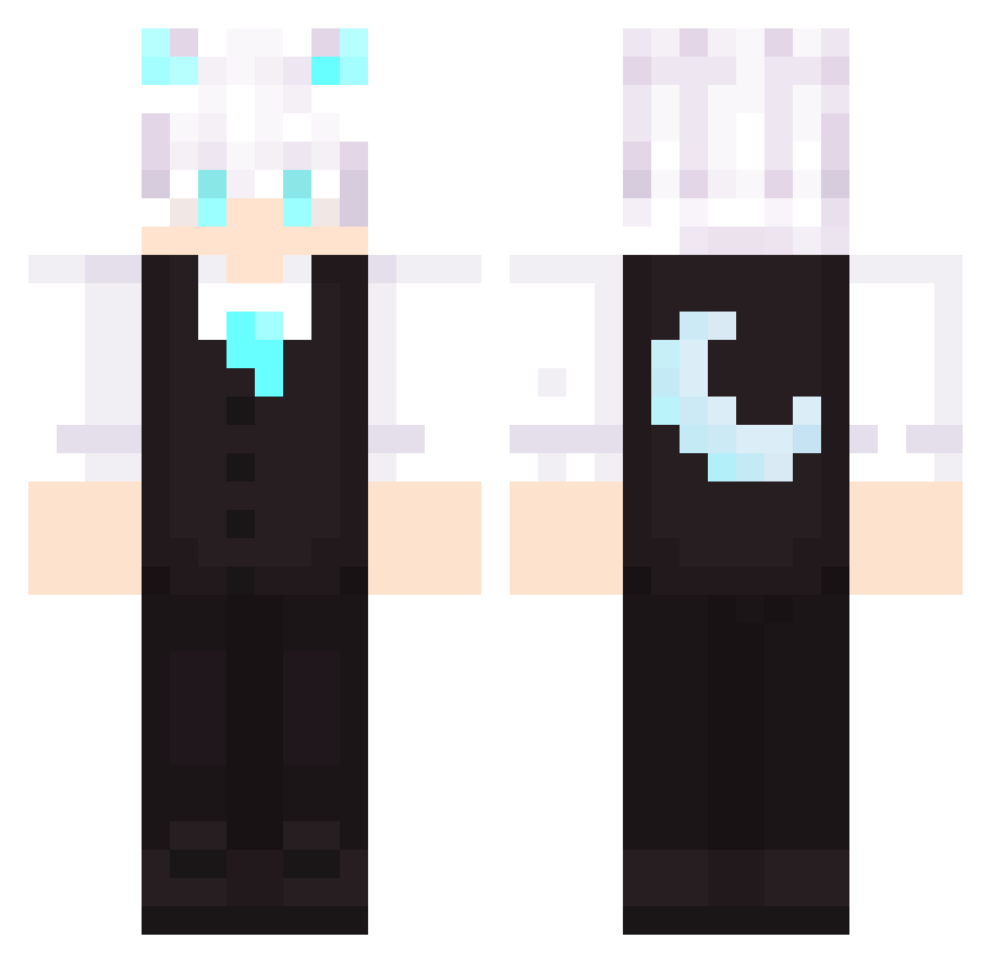 thinhkirito01 Minecraft skin, front and back view