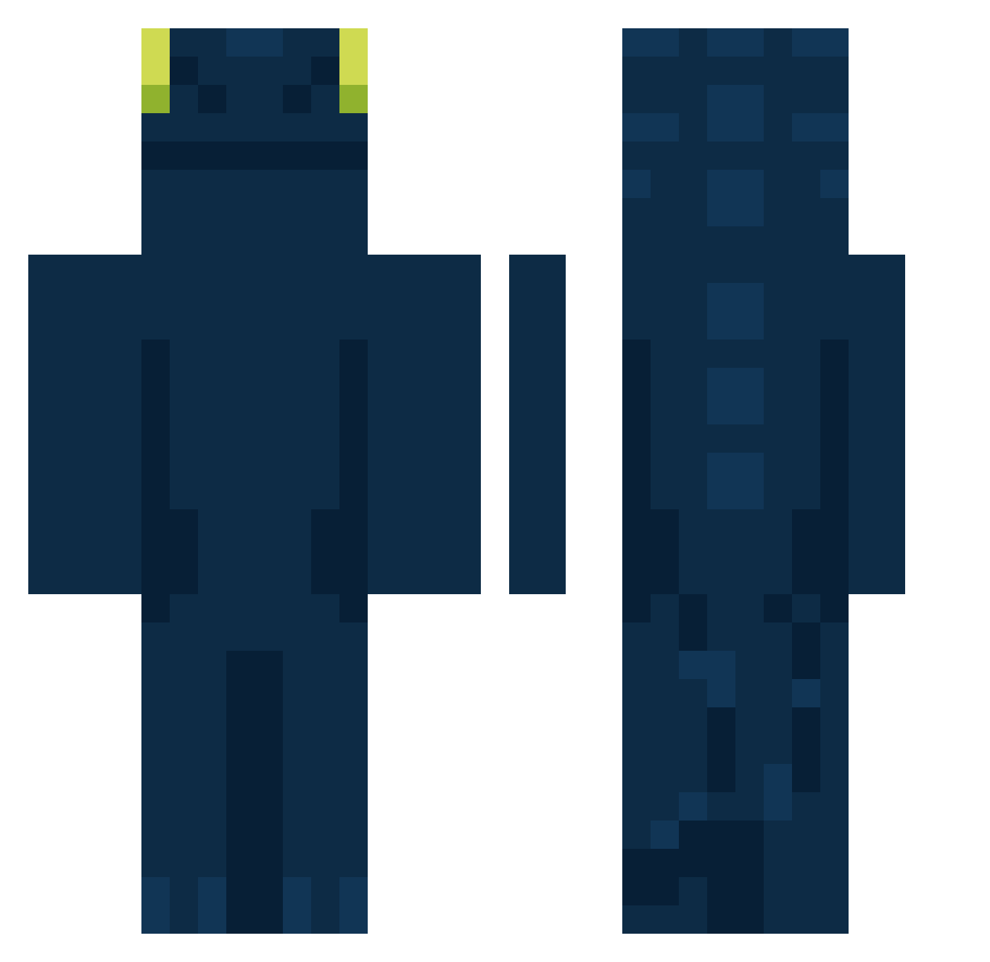 WerNaboo1 Minecraft skin, front and back view