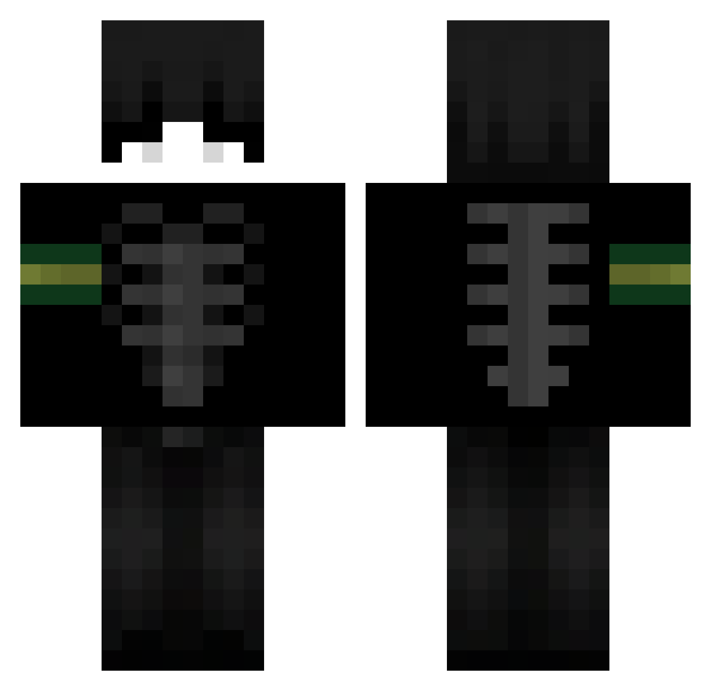 _Millan Minecraft skin, front and back view