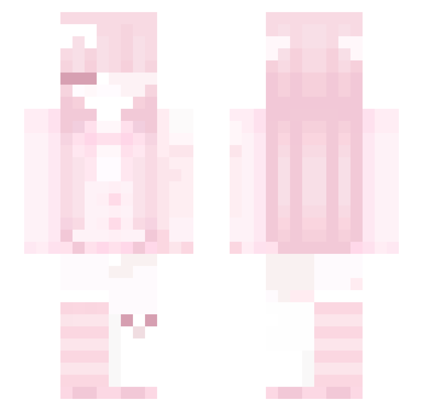 you_rena Minecraft skin, front and back view