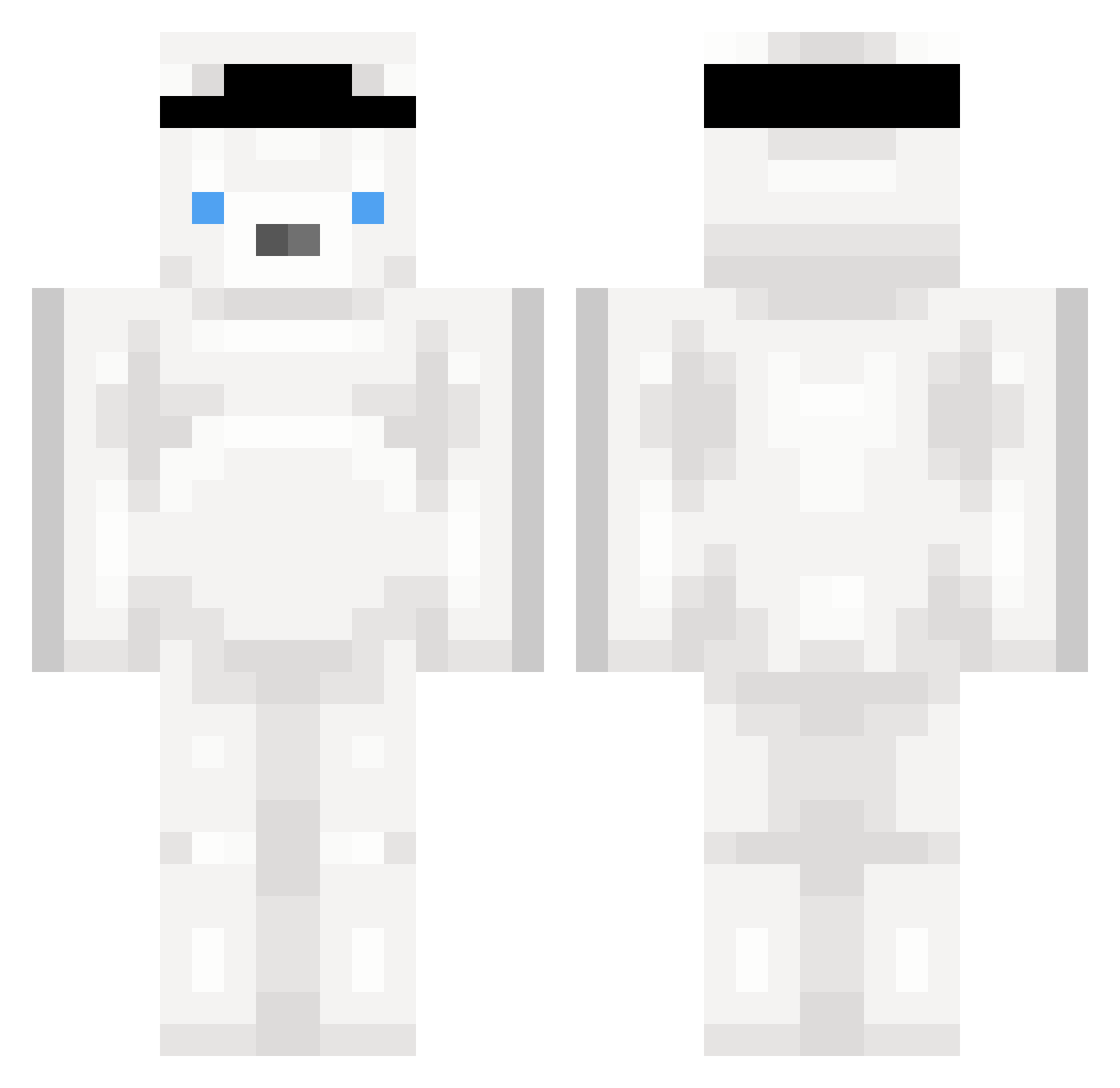 SkitariiL Minecraft skin, front and back view