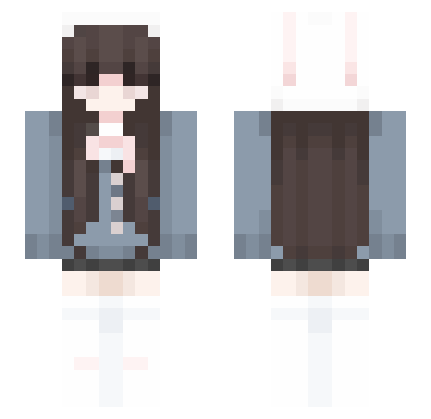 olivia_owo_ Minecraft skin, front and back view