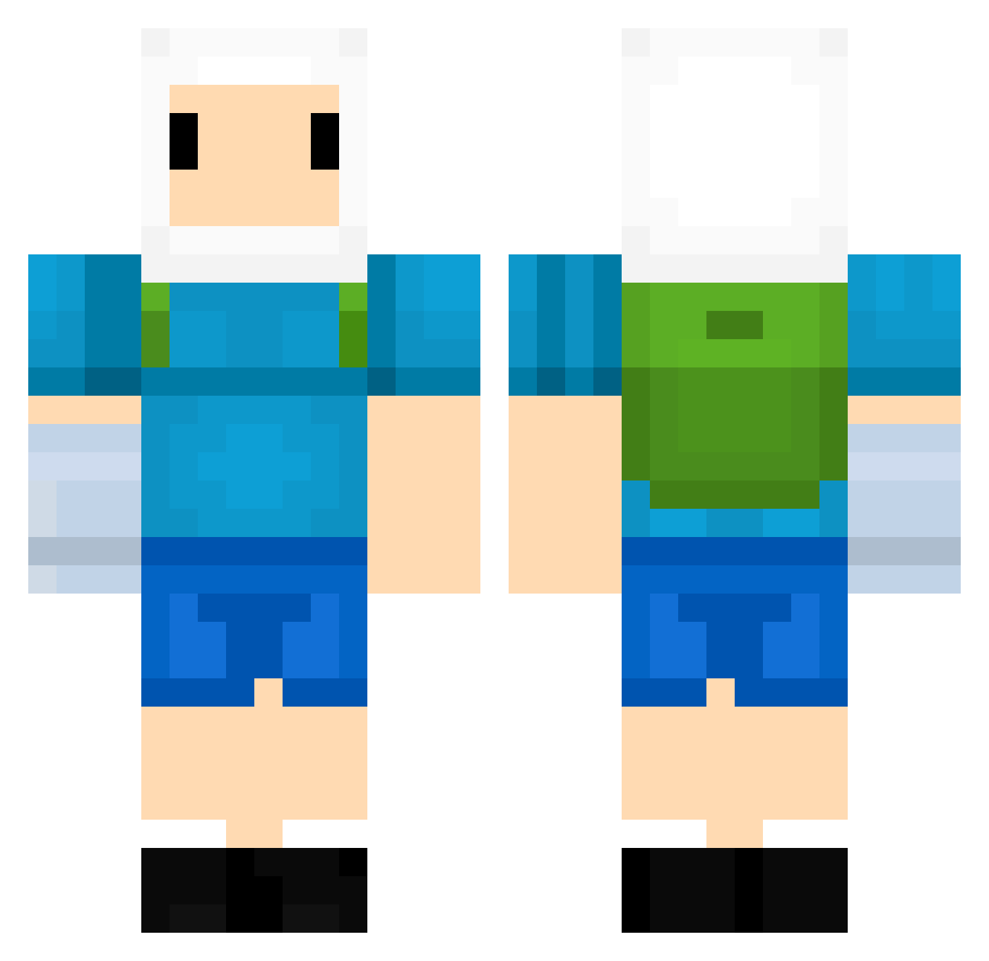 LolzLapiz Minecraft skin, front and back view