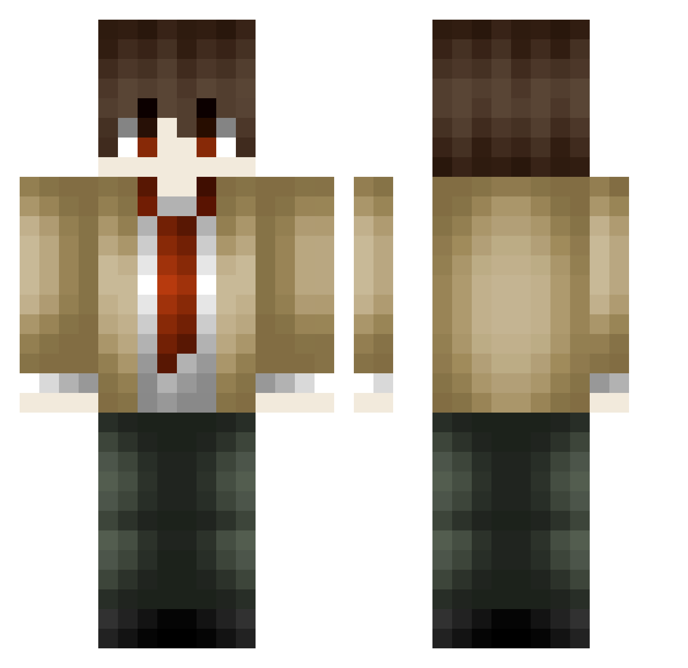 Venta12 Minecraft skin, front and back view