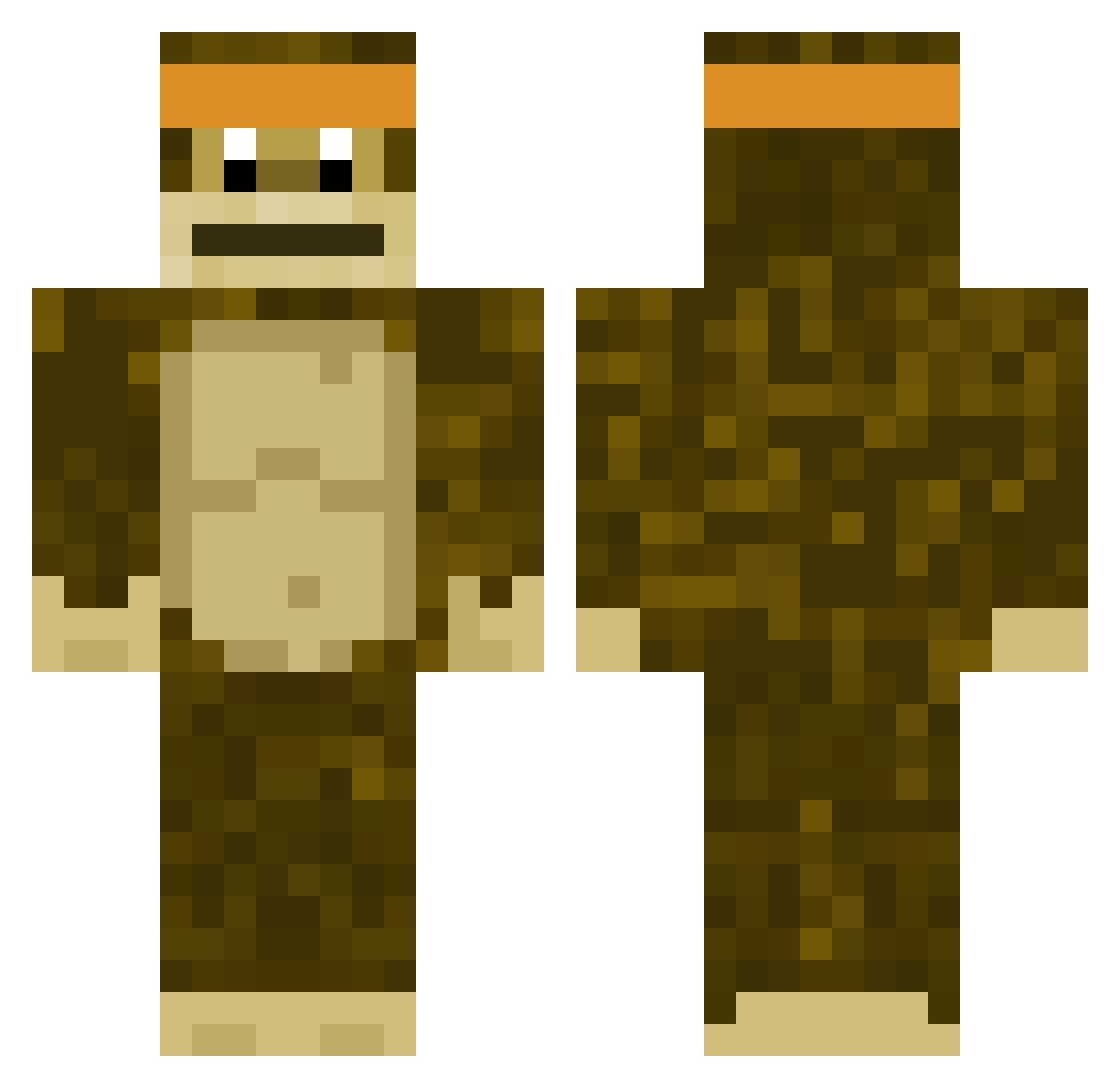 TILTY_ Minecraft skin, front and back view