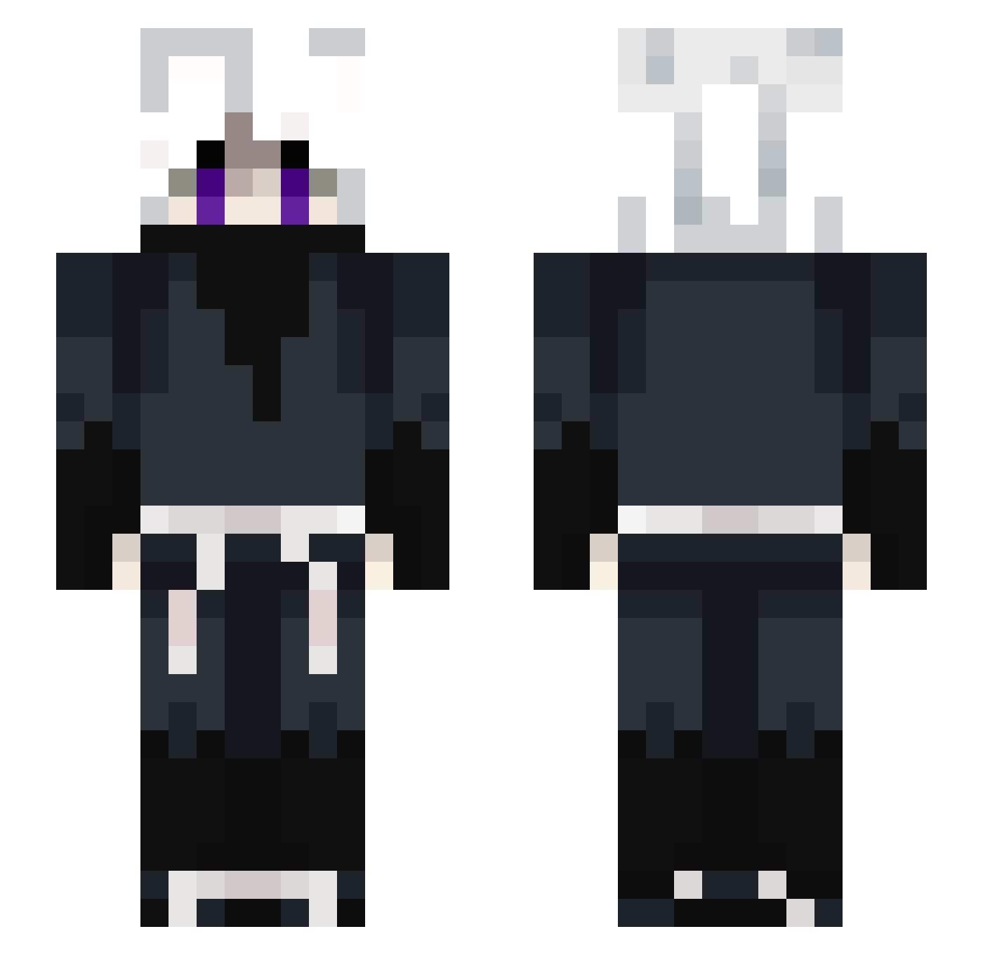 Skarnyk Minecraft skin, front and back view