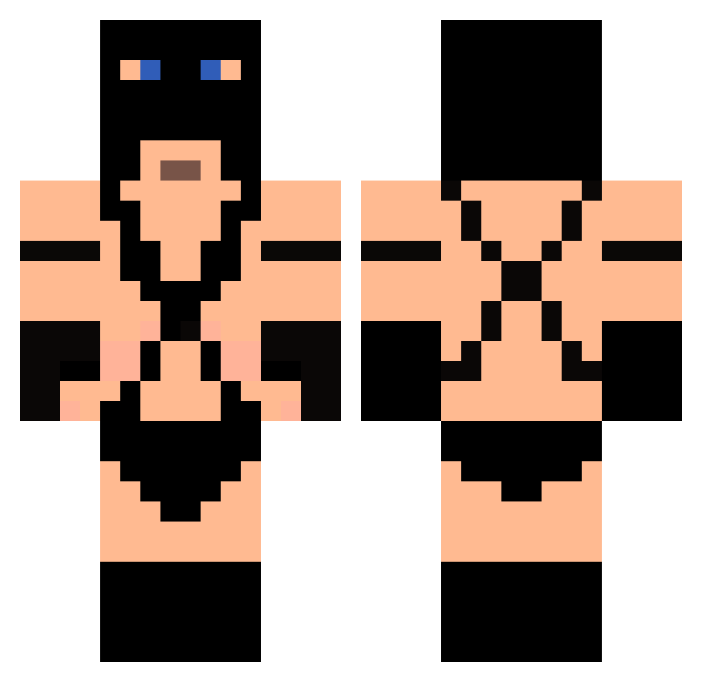 MatheusMacio Minecraft skin, front and back view