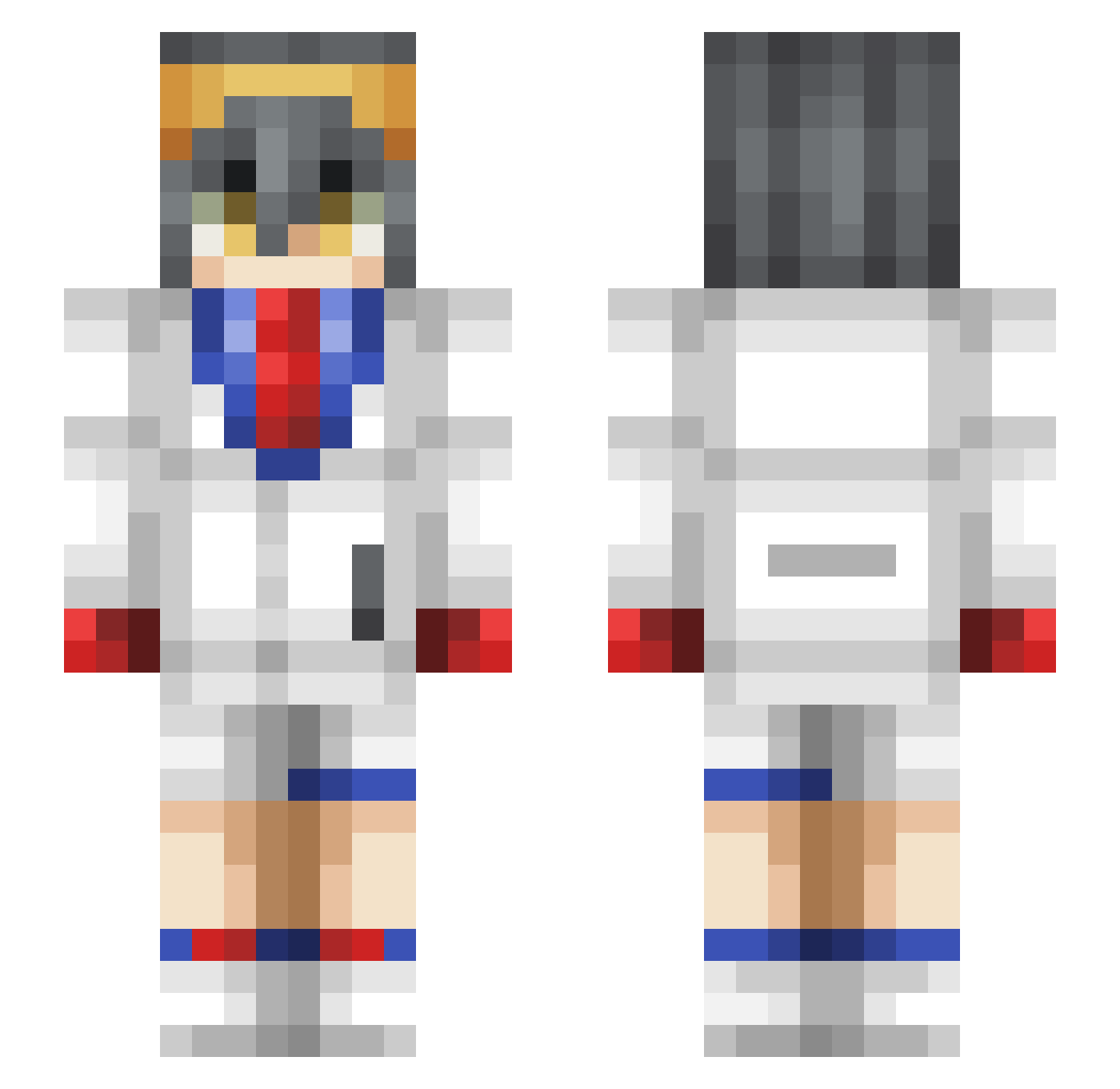 snailbuddy Minecraft skin, front and back view