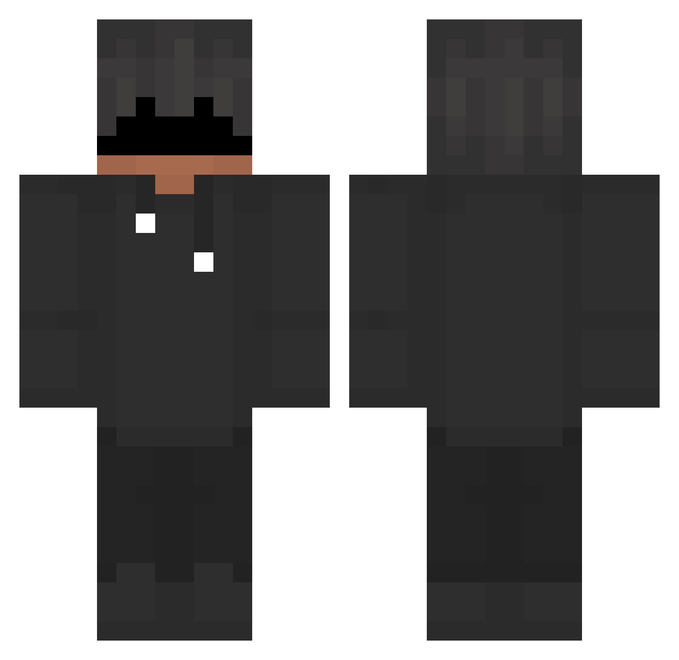 vm81 Minecraft skin, front and back view