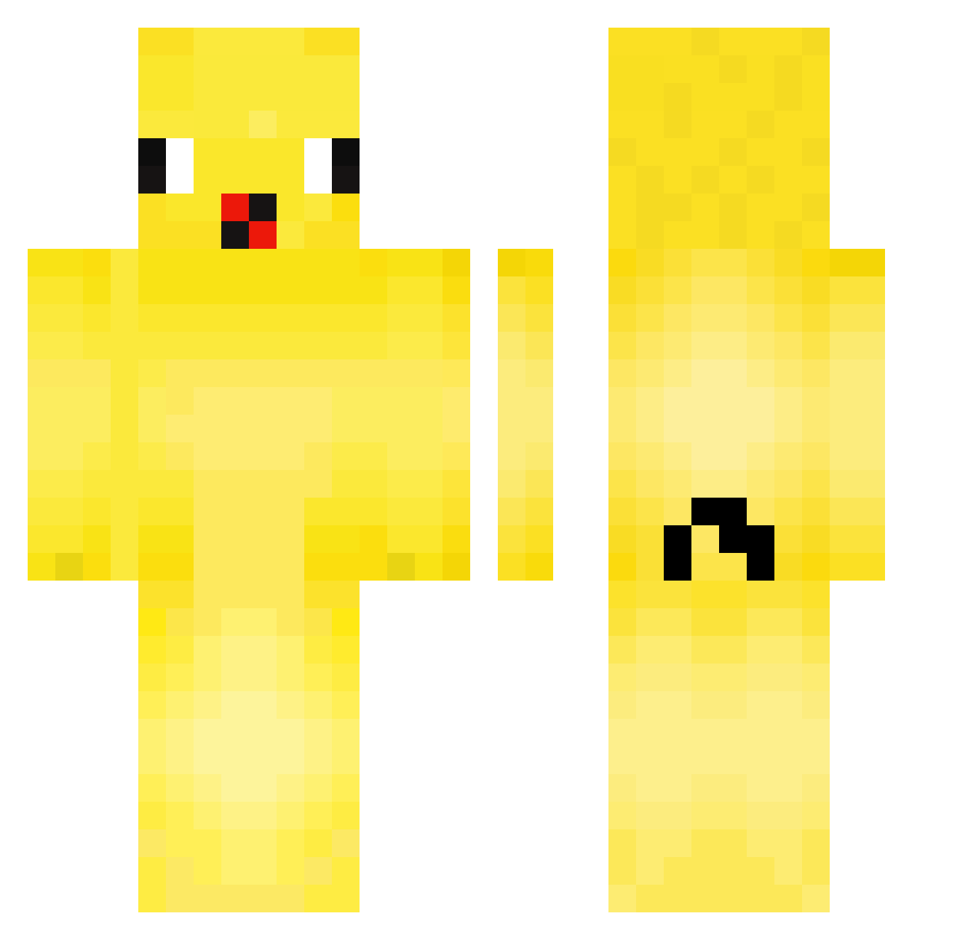 EnSk_MLG_ENTE Minecraft skin, front and back view