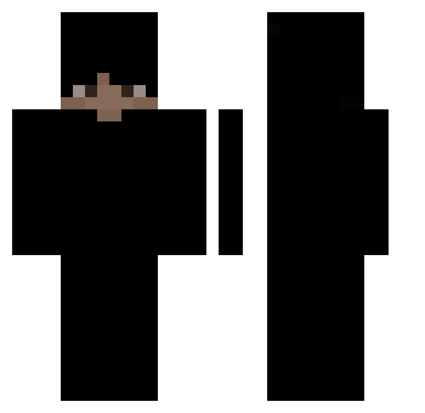 Elthonini Minecraft skin, front and back view