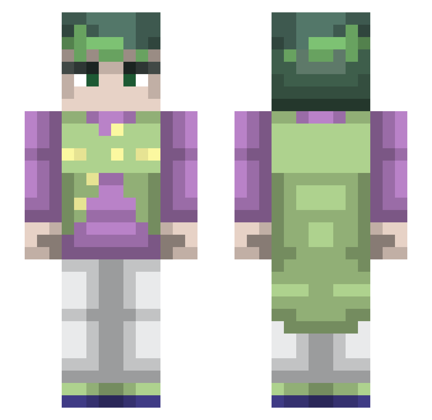 chass_era Minecraft skin, front and back view