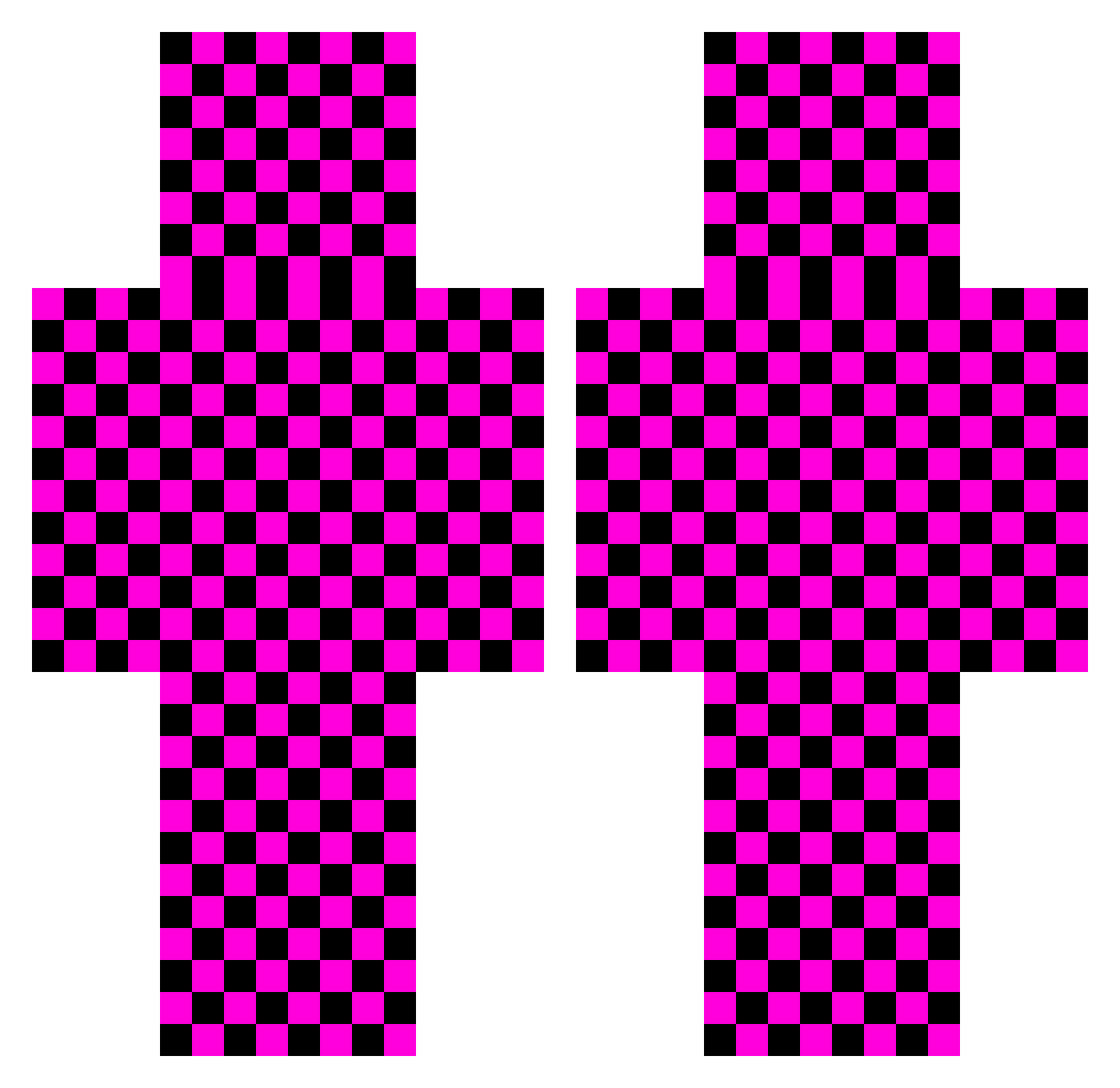nqtlegend Minecraft skin, front and back view
