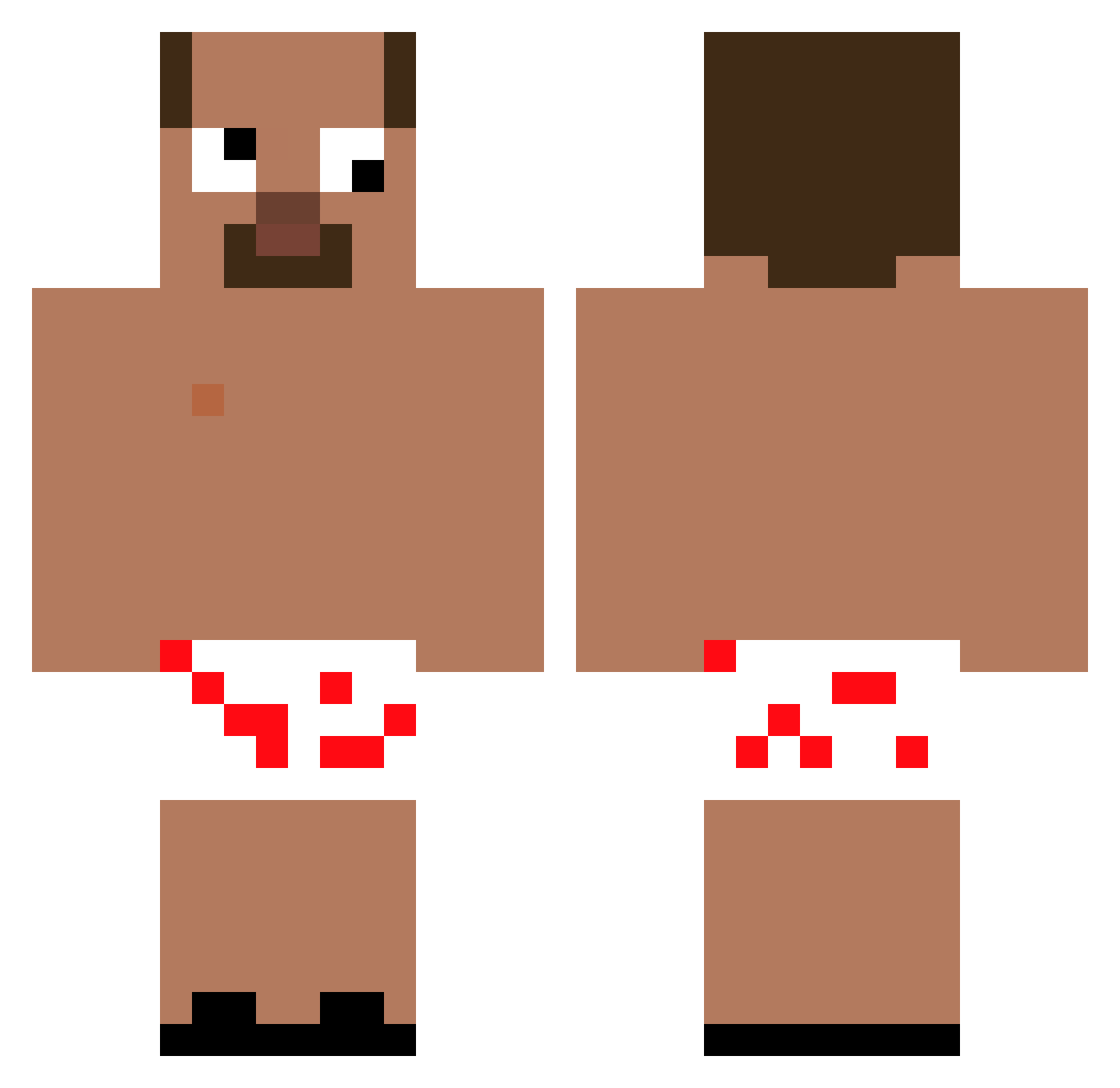 _Szambo_Nurek_69 Minecraft skin, front and back view