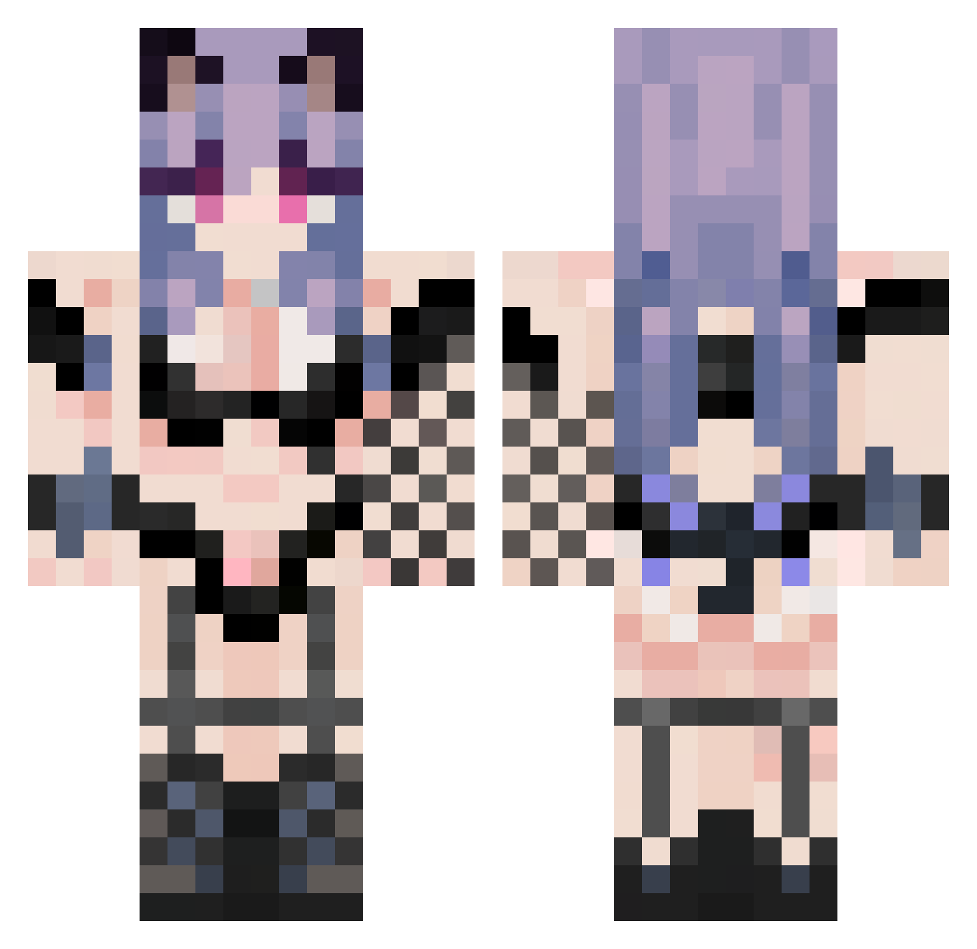 GearSmile185 Minecraft skin, front and back view