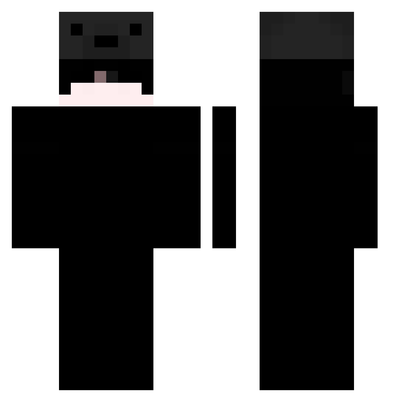 ImNot_Vini Minecraft skin, front and back view