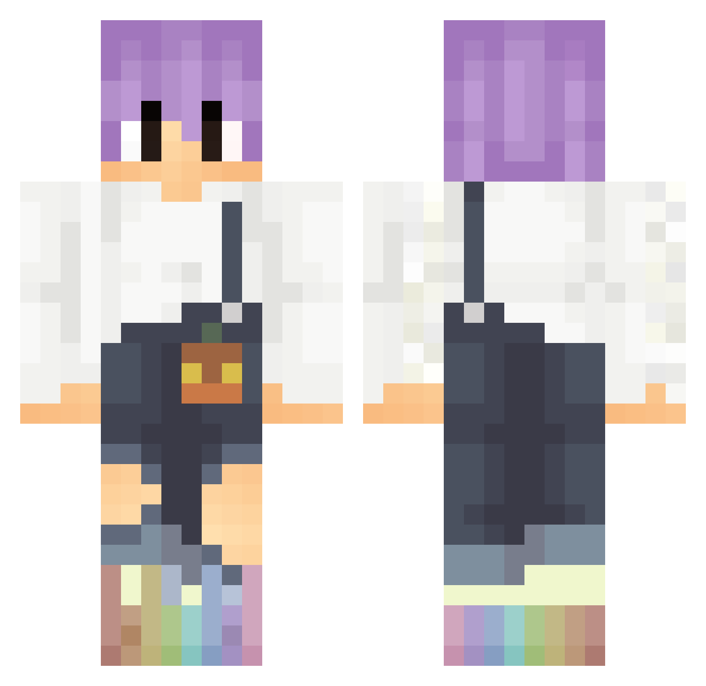 _3NDG4M3_ Minecraft skin, front and back view