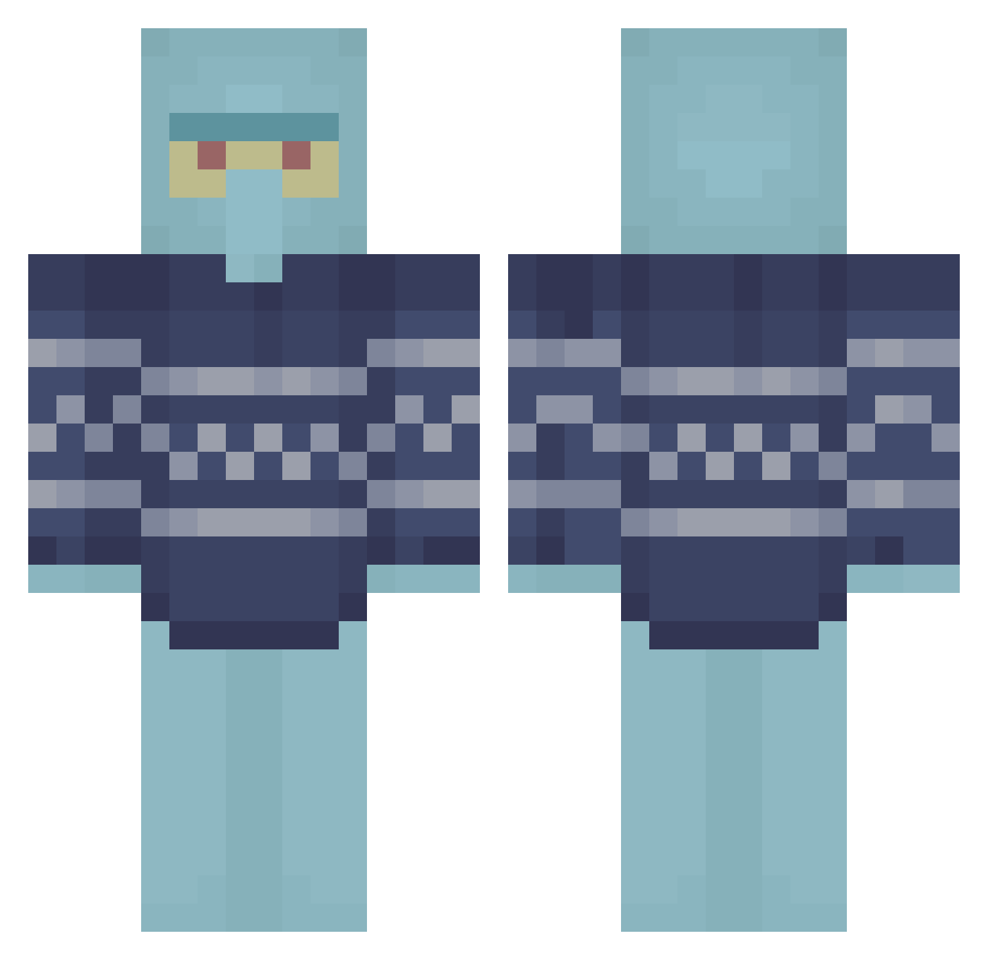 iansujas Minecraft skin, front and back view