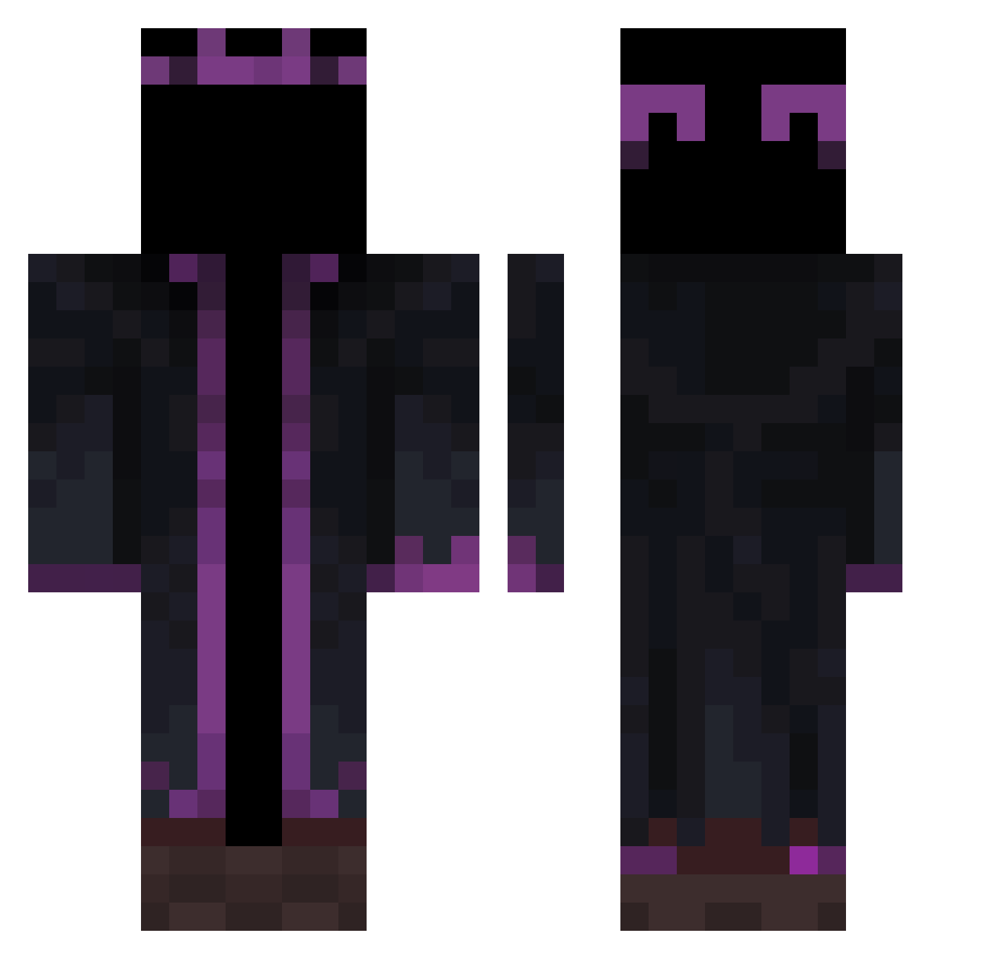 GRUMM9355 Minecraft skin, front and back view