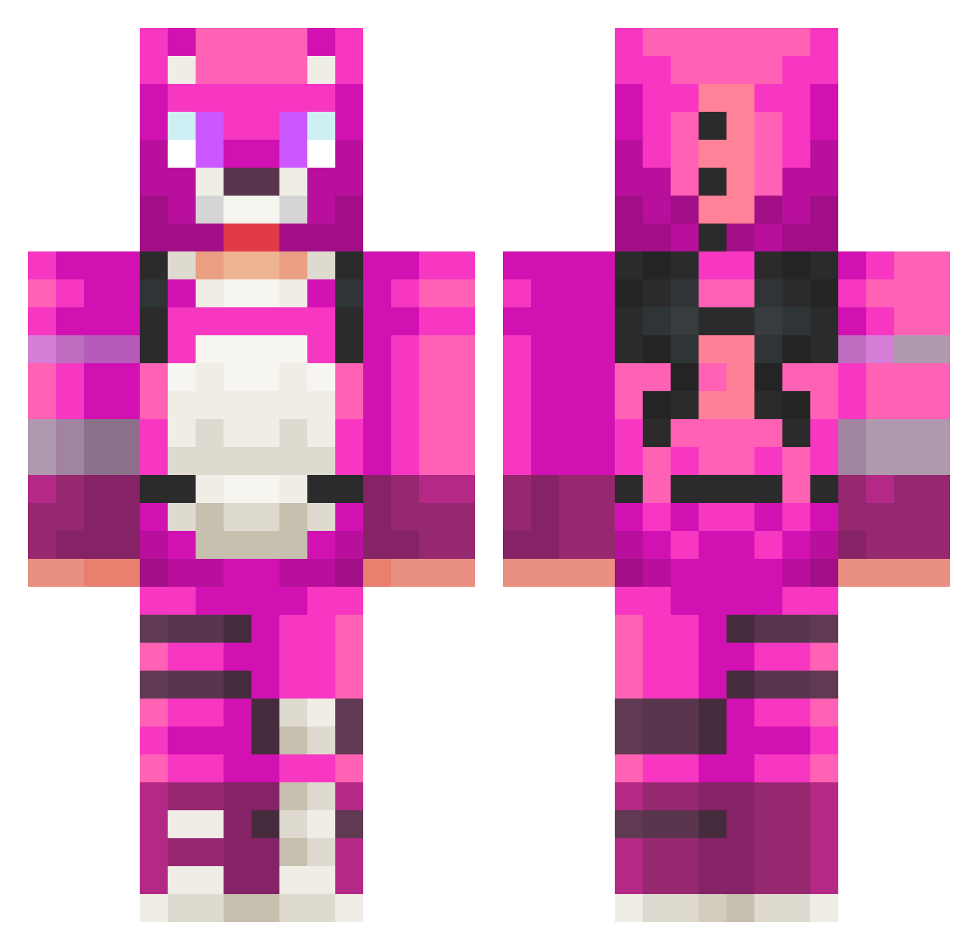 twenyyy Minecraft skin, front and back view