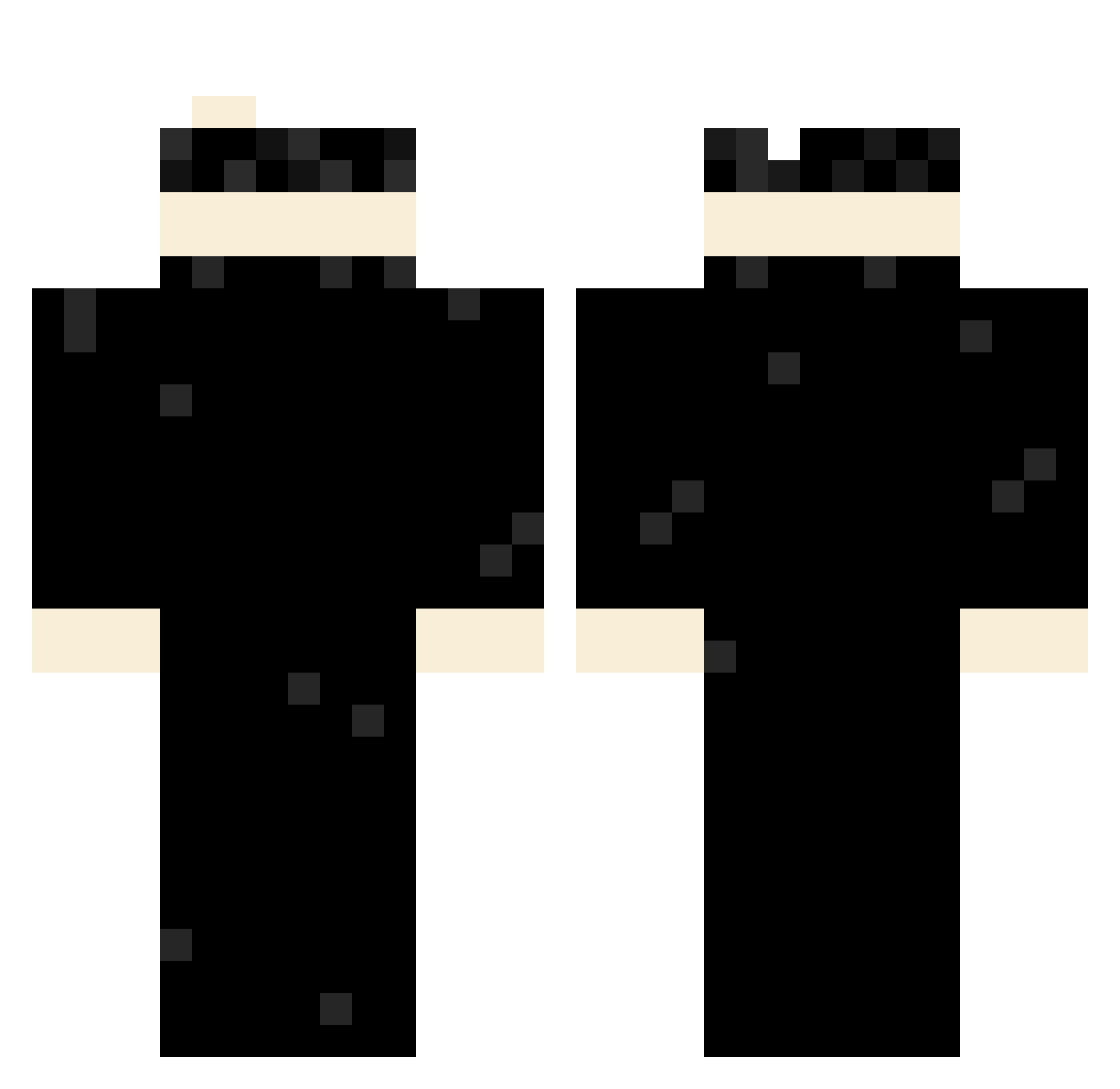 Xtrwa Minecraft skin, front and back view