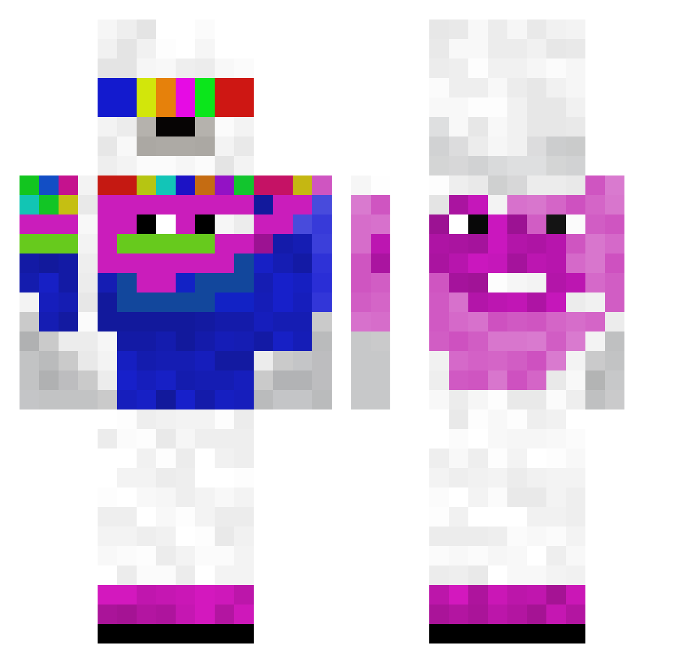 HEROBRINE__1234 Minecraft skin, front and back view