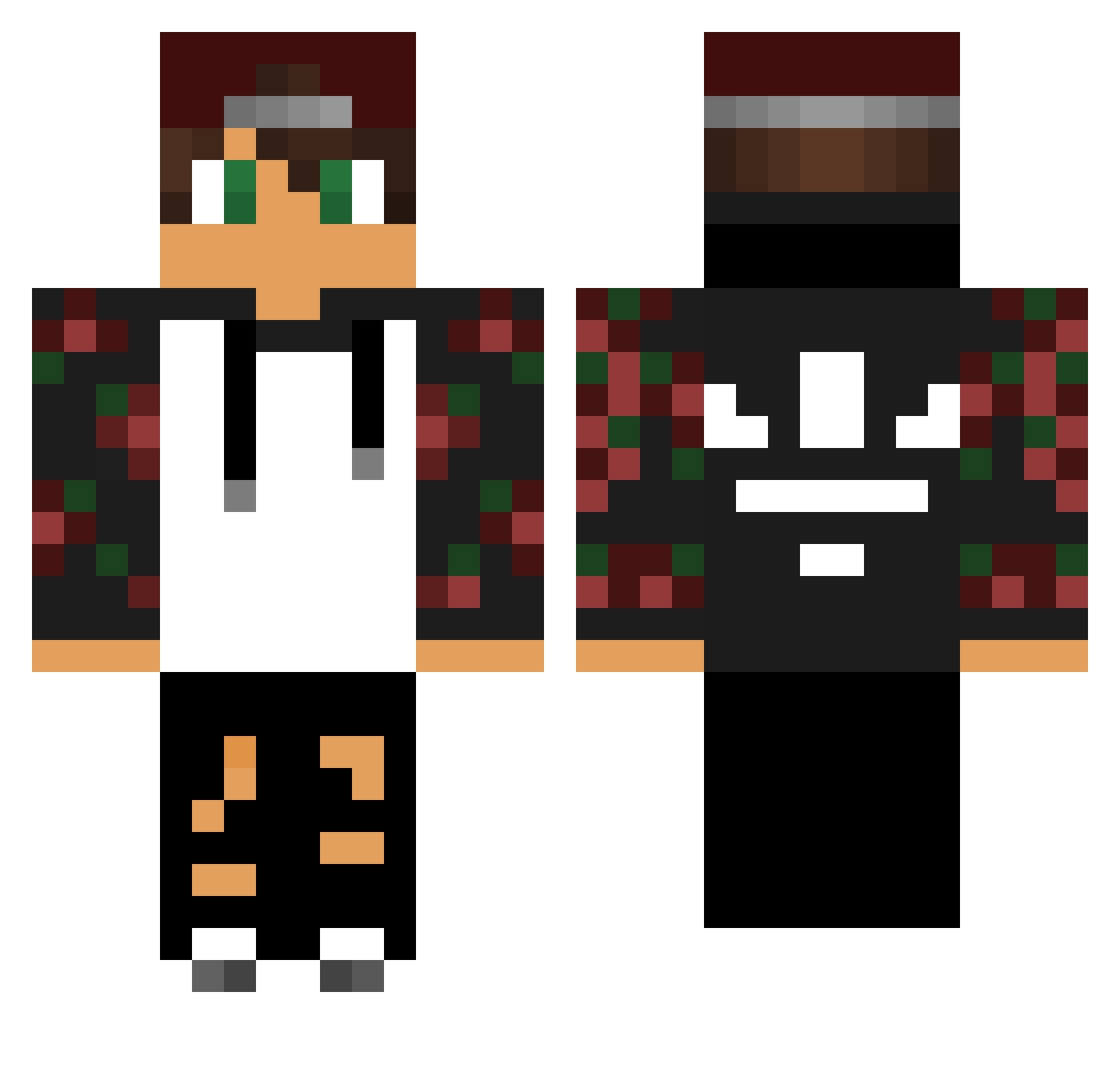 Tapa_1337 Minecraft skin, front and back view