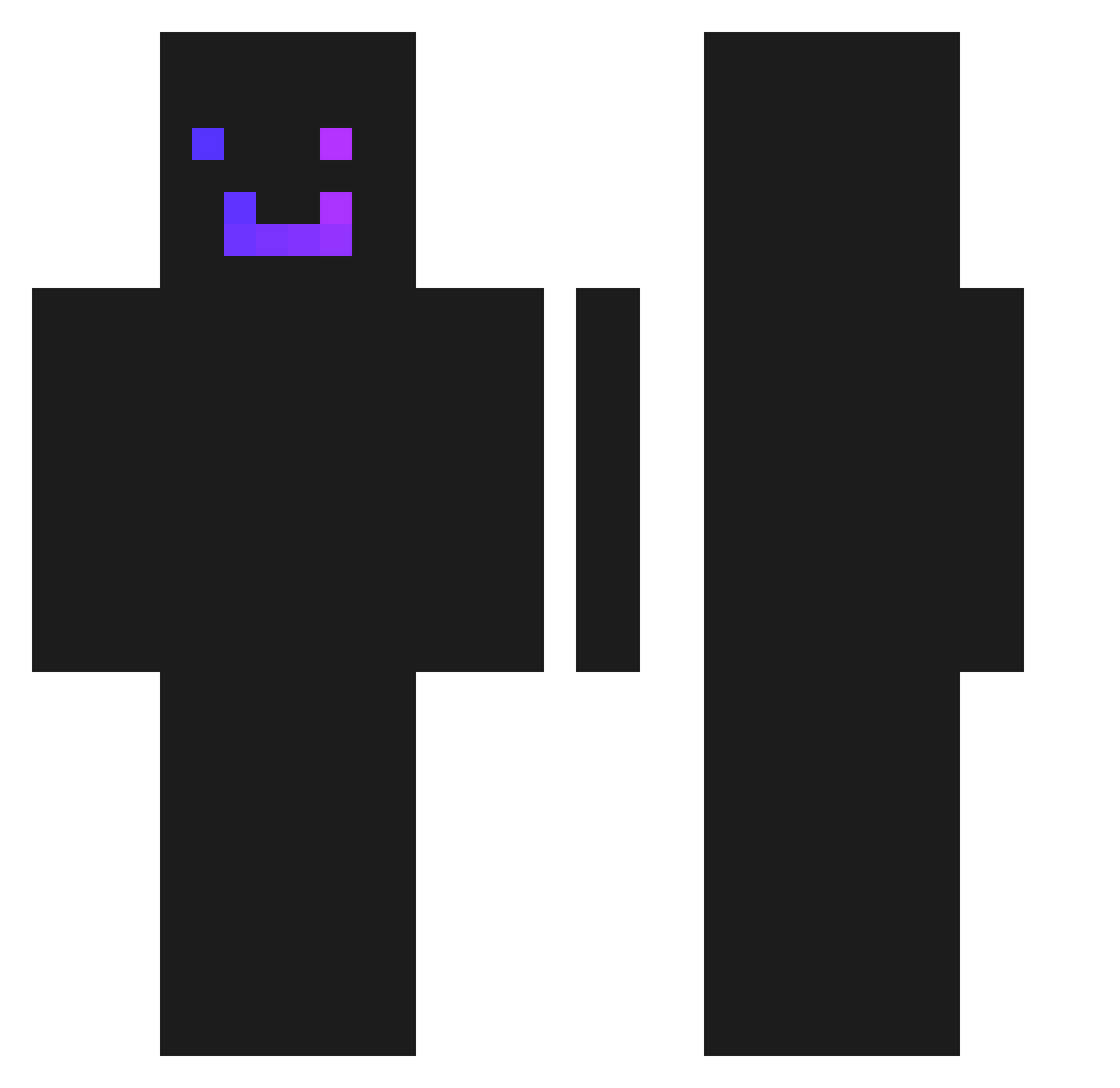 iluvmitski2 Minecraft skin, front and back view