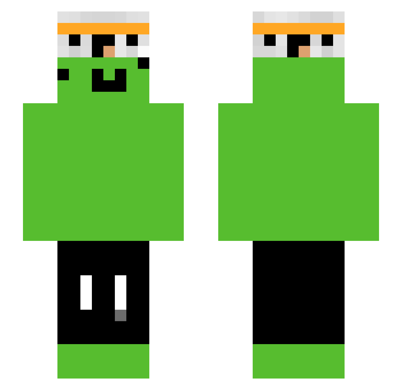 ralfalf13 Minecraft skin, front and back view