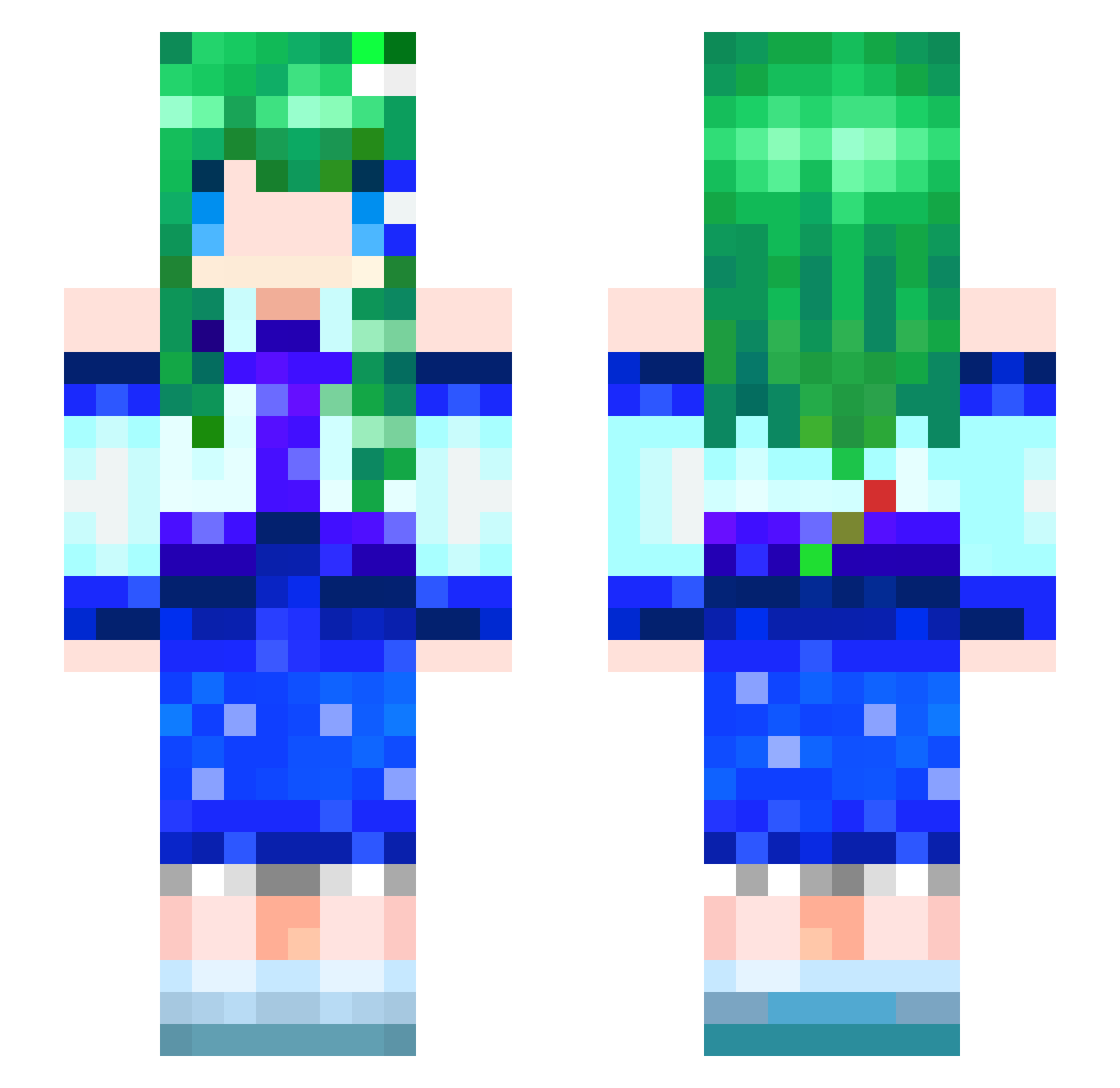 Kotano_Katon Minecraft skin, front and back view