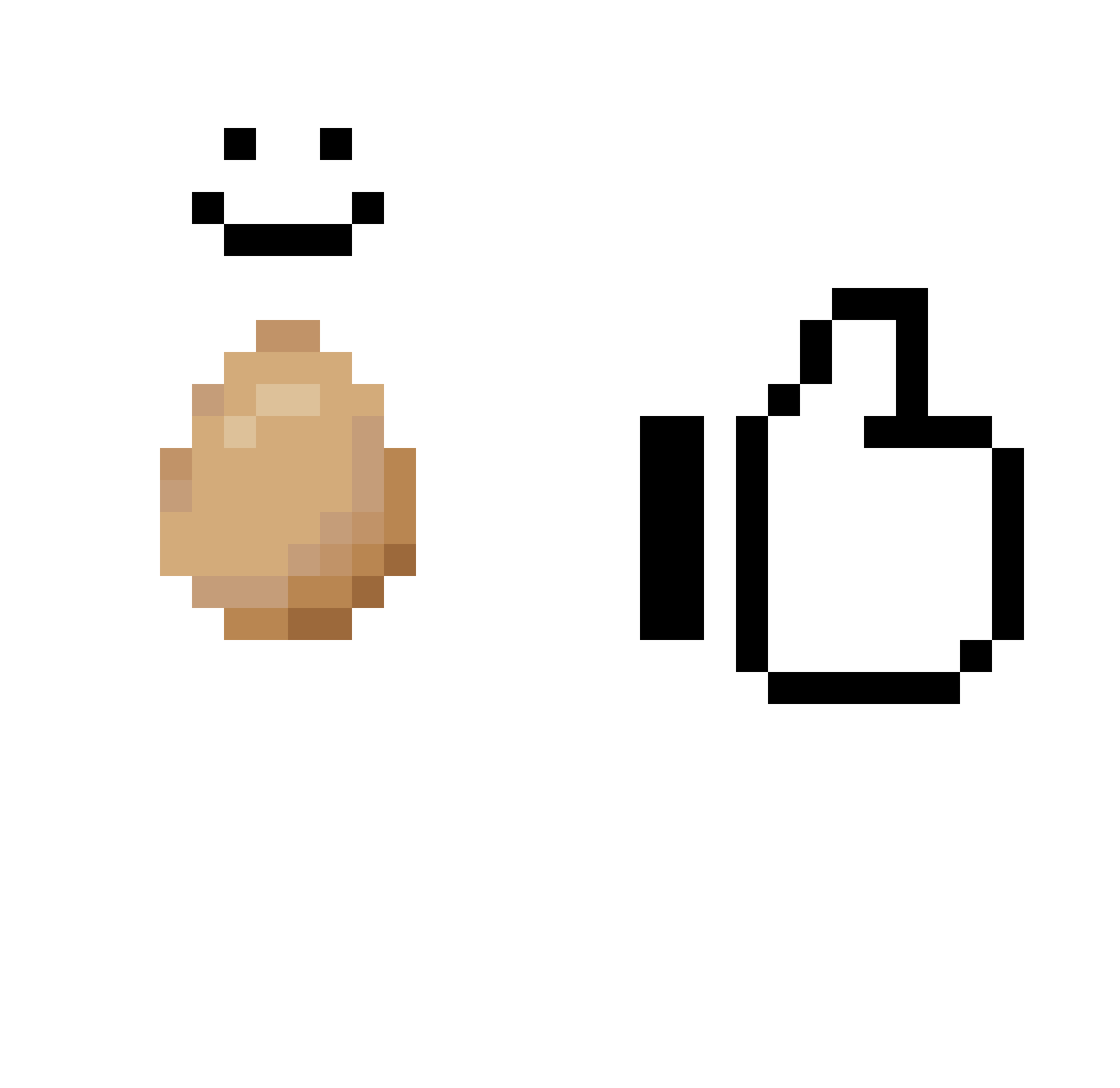 Ecursed Minecraft skin, front and back view