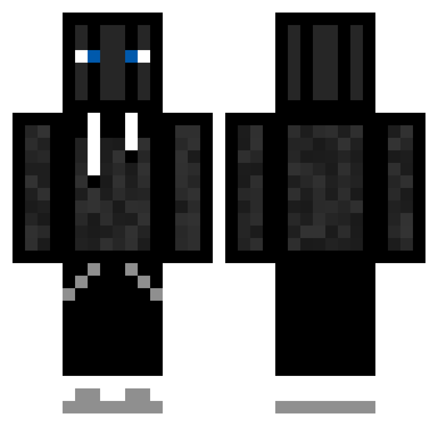 Krtko18 Minecraft skin, front and back view