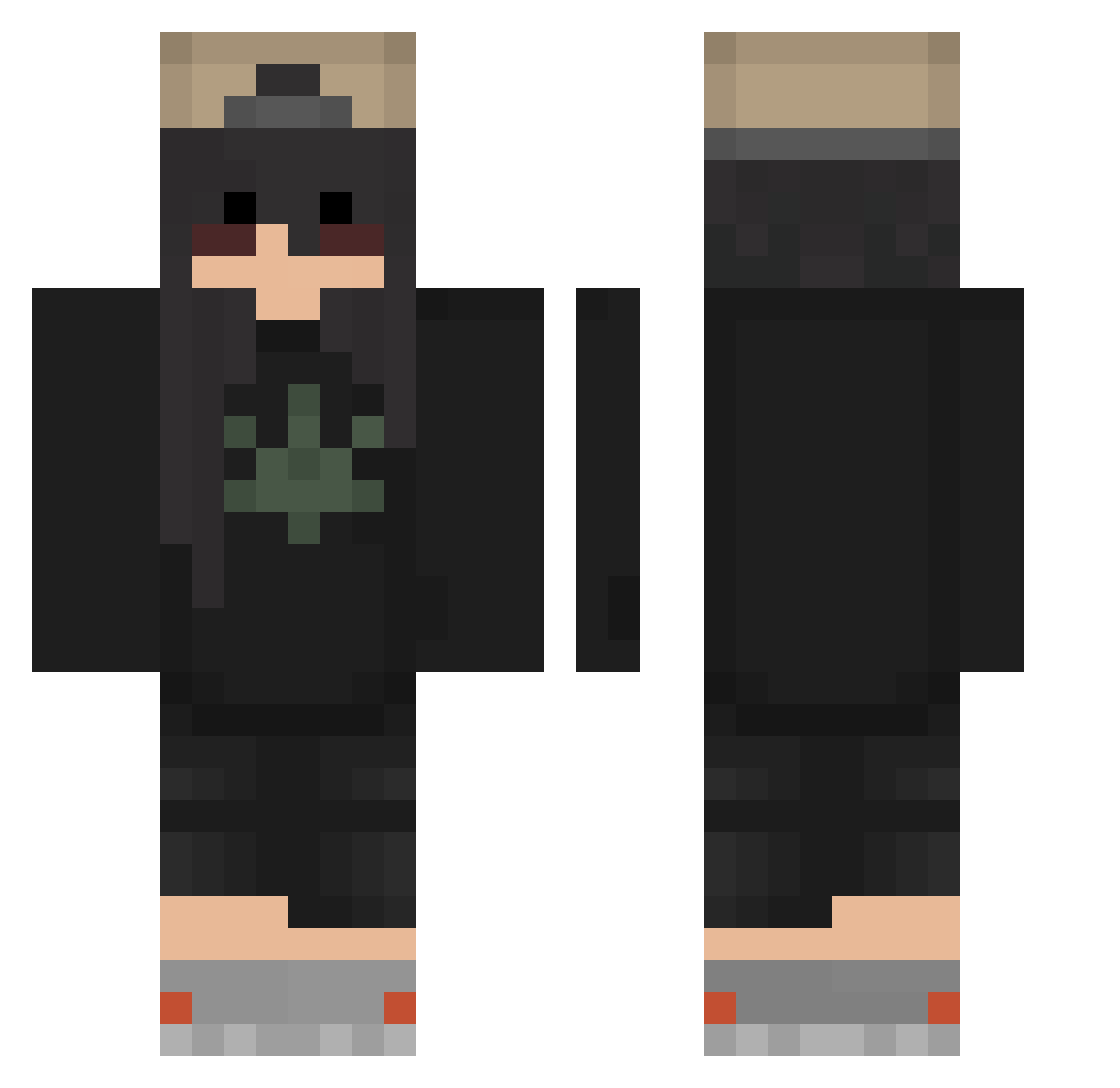 SebonPH Minecraft skin, front and back view