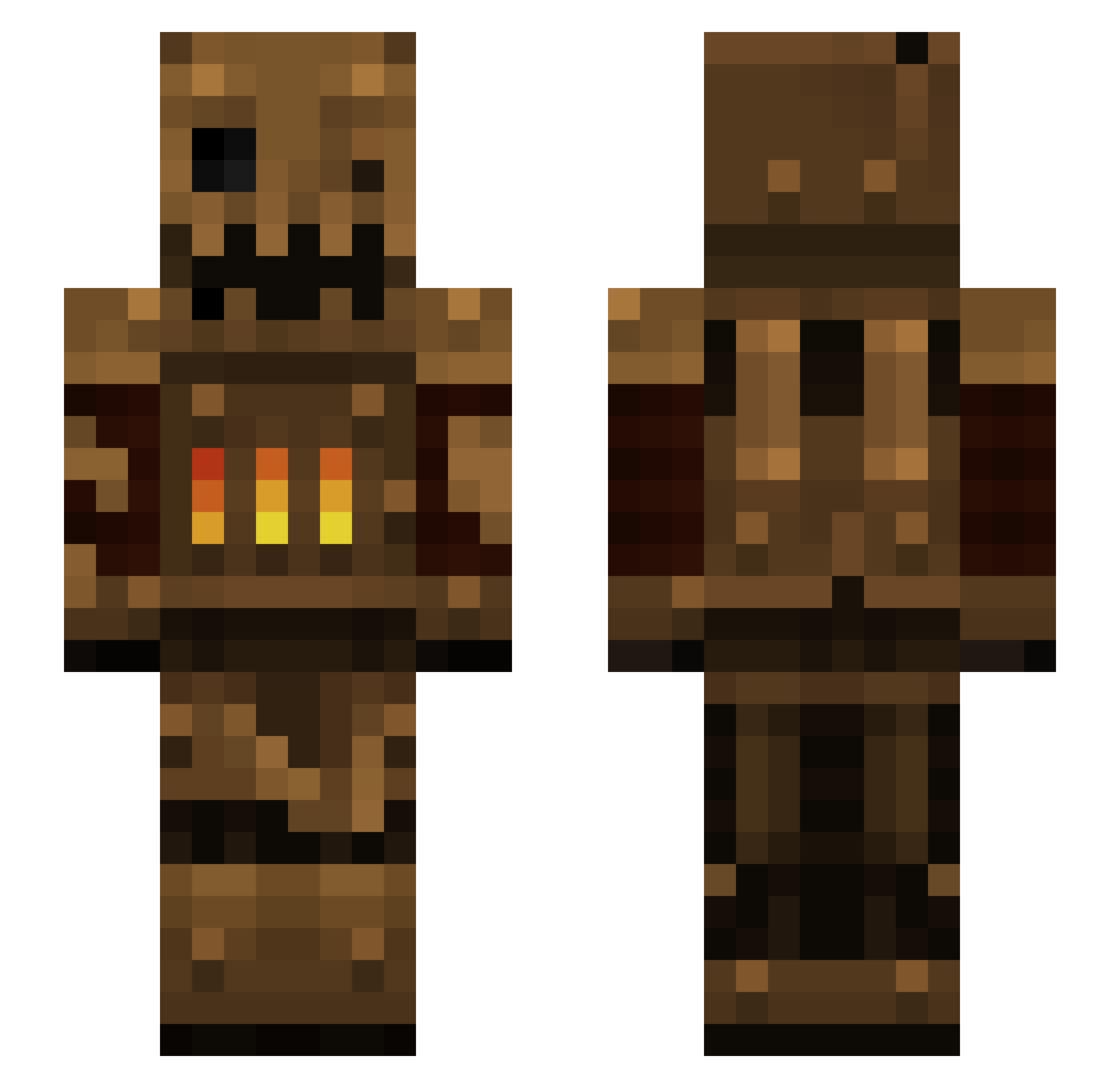 AGenericDude Minecraft skin, front and back view