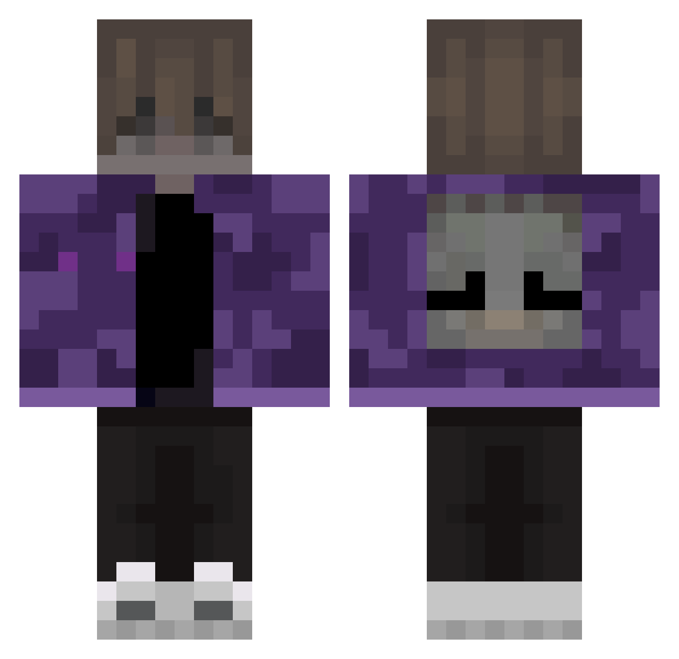 Szymek1981 Minecraft skin, front and back view