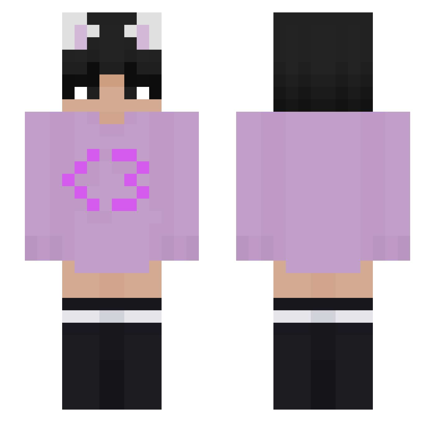 Lil_D_1231 Minecraft skin, front and back view