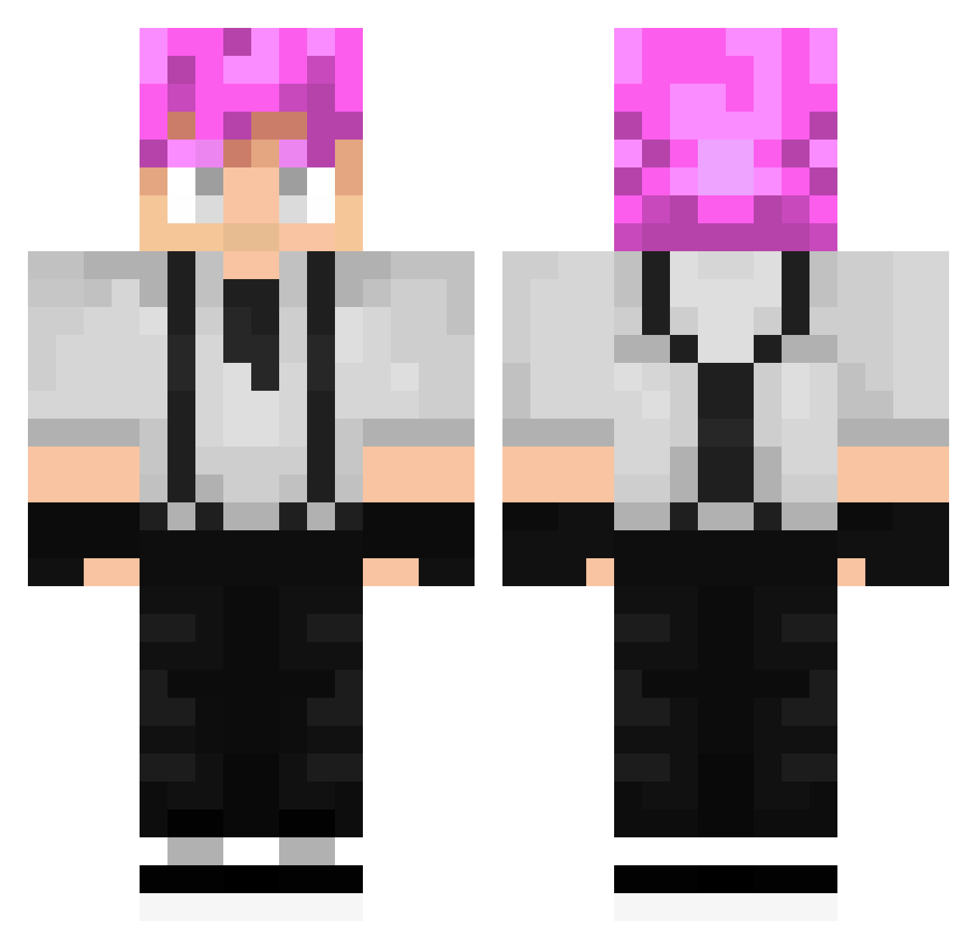 SantoSerrano Minecraft skin, front and back view