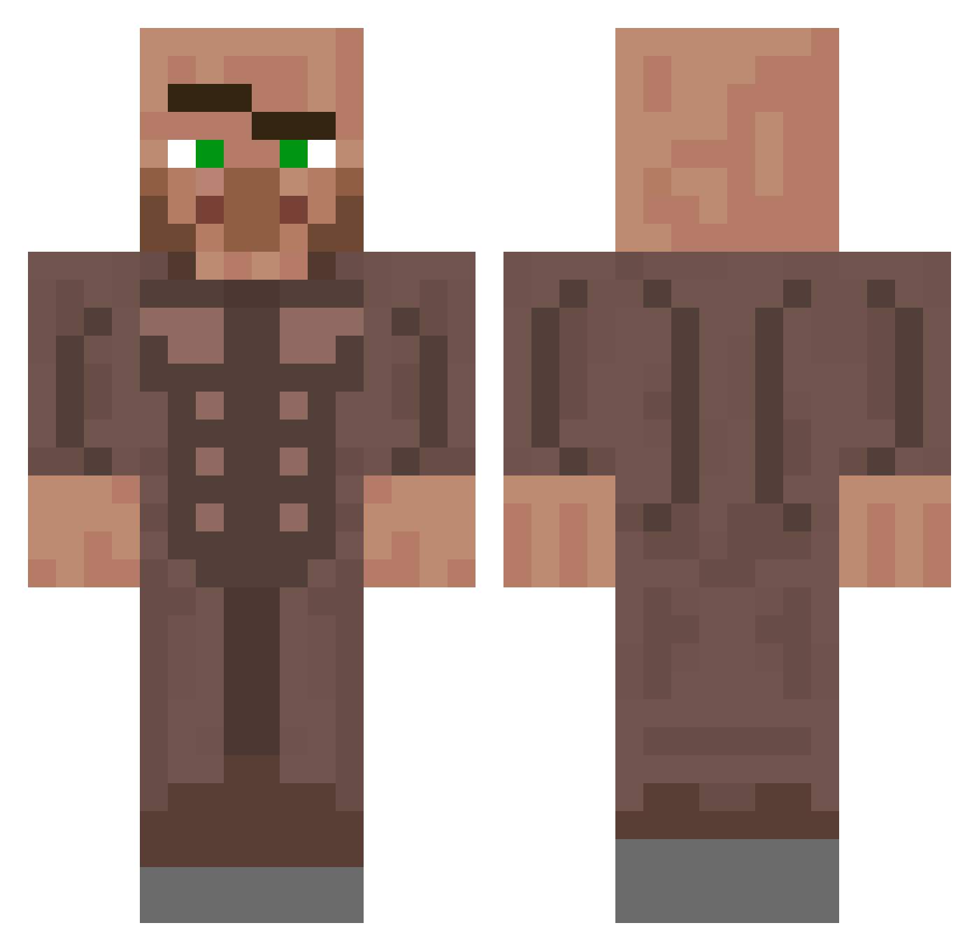 Taco_muncher43 Minecraft skin, front and back view