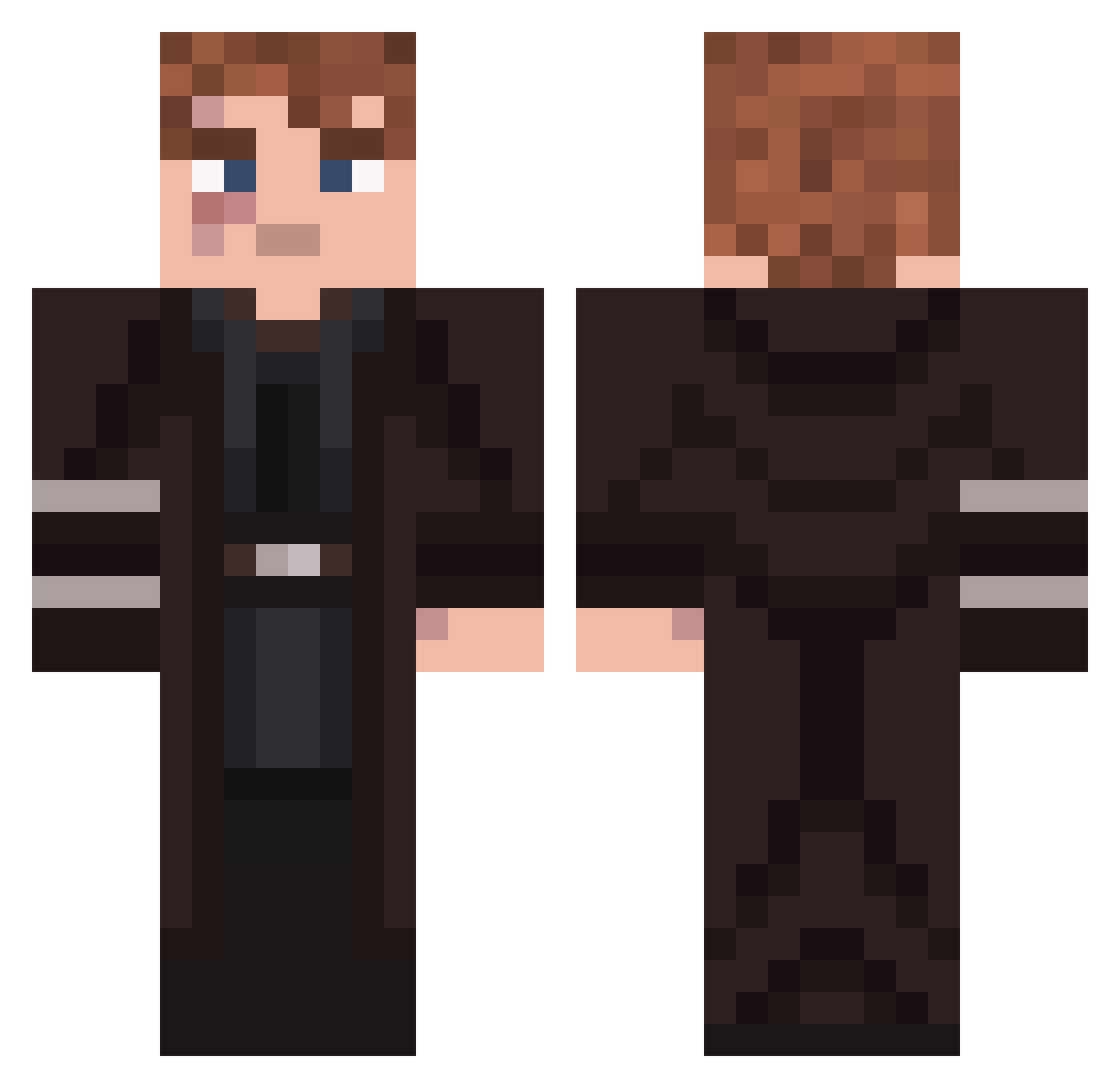 Noahsan9 Minecraft skin, front and back view