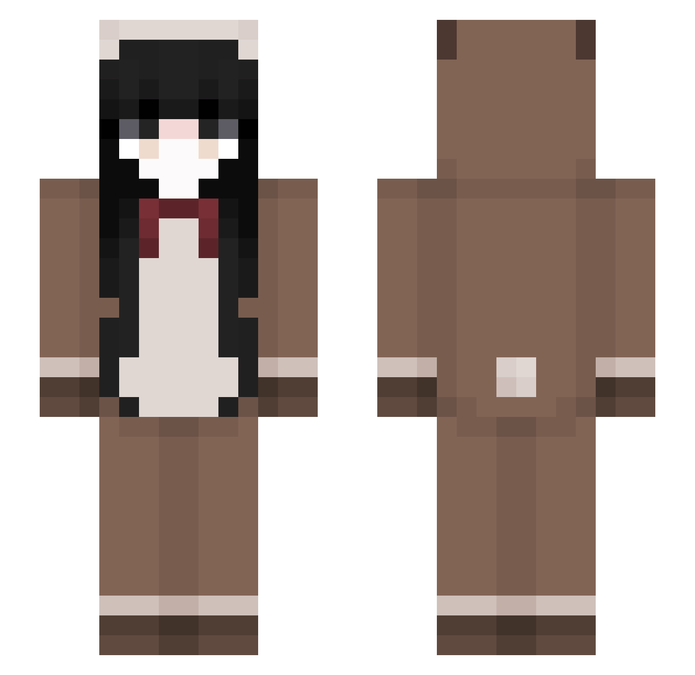2b9b Minecraft skin, front and back view