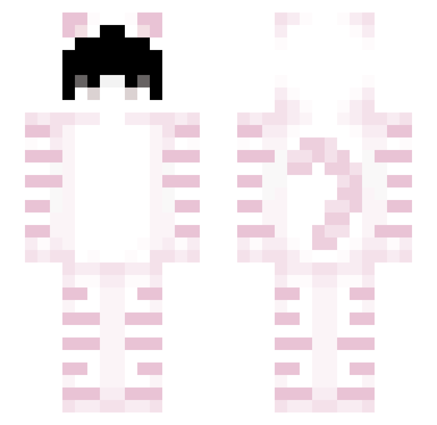 Smash Minecraft skin, front and back view