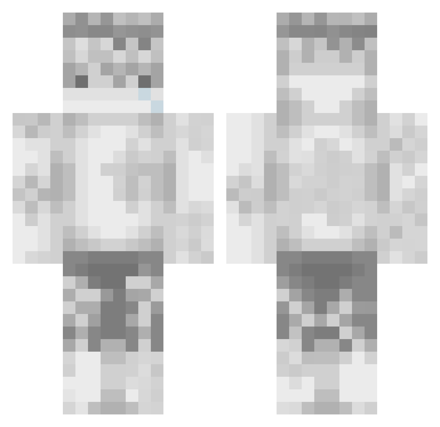 cobranero Minecraft skin, front and back view