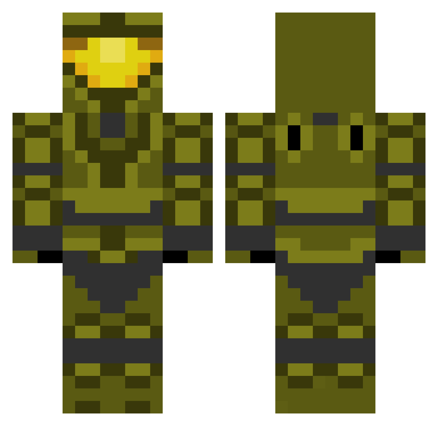 CelnyMaBanaxD Minecraft skin, front and back view