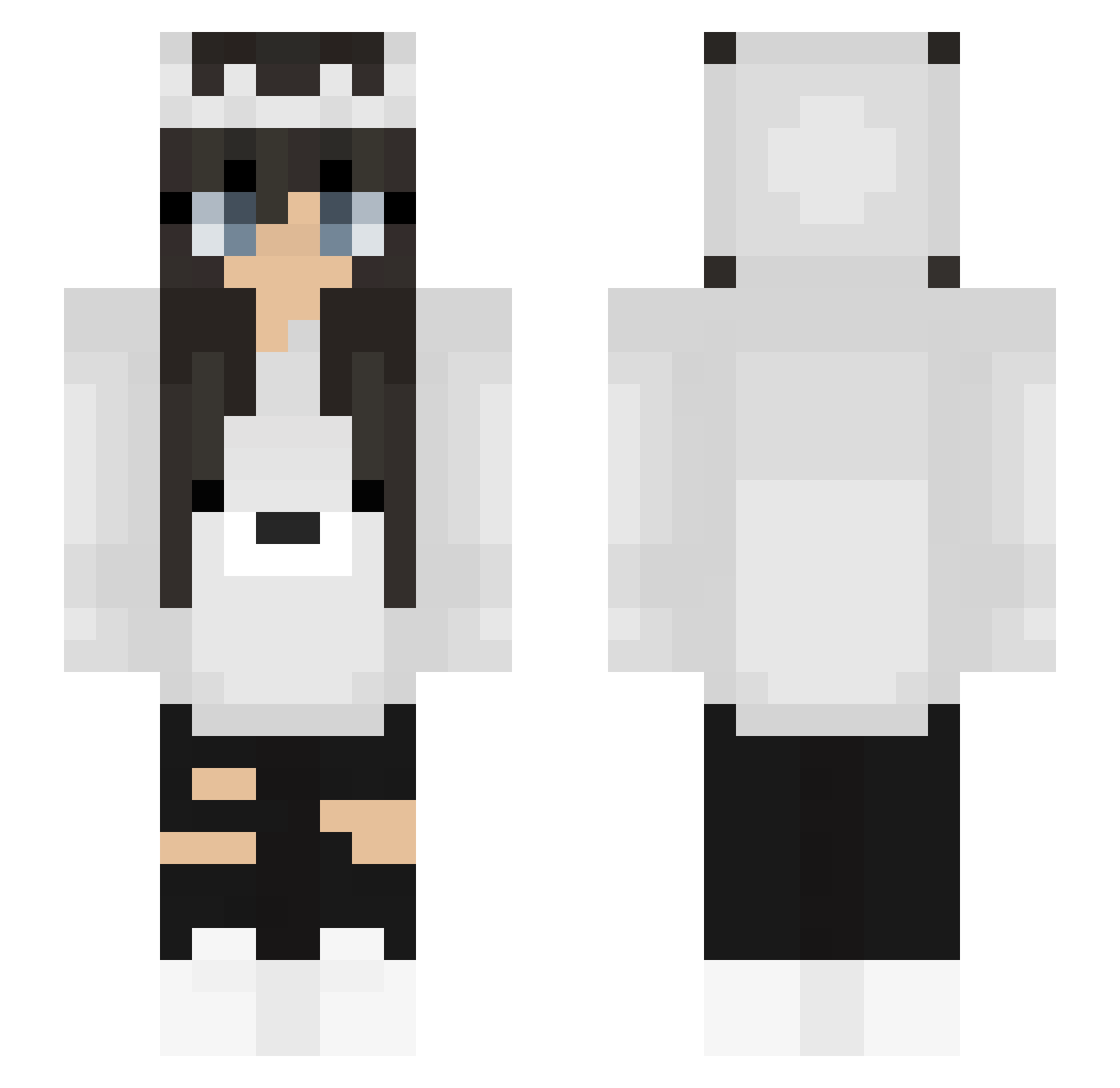 BoogerBeans789 Minecraft skin, front and back view