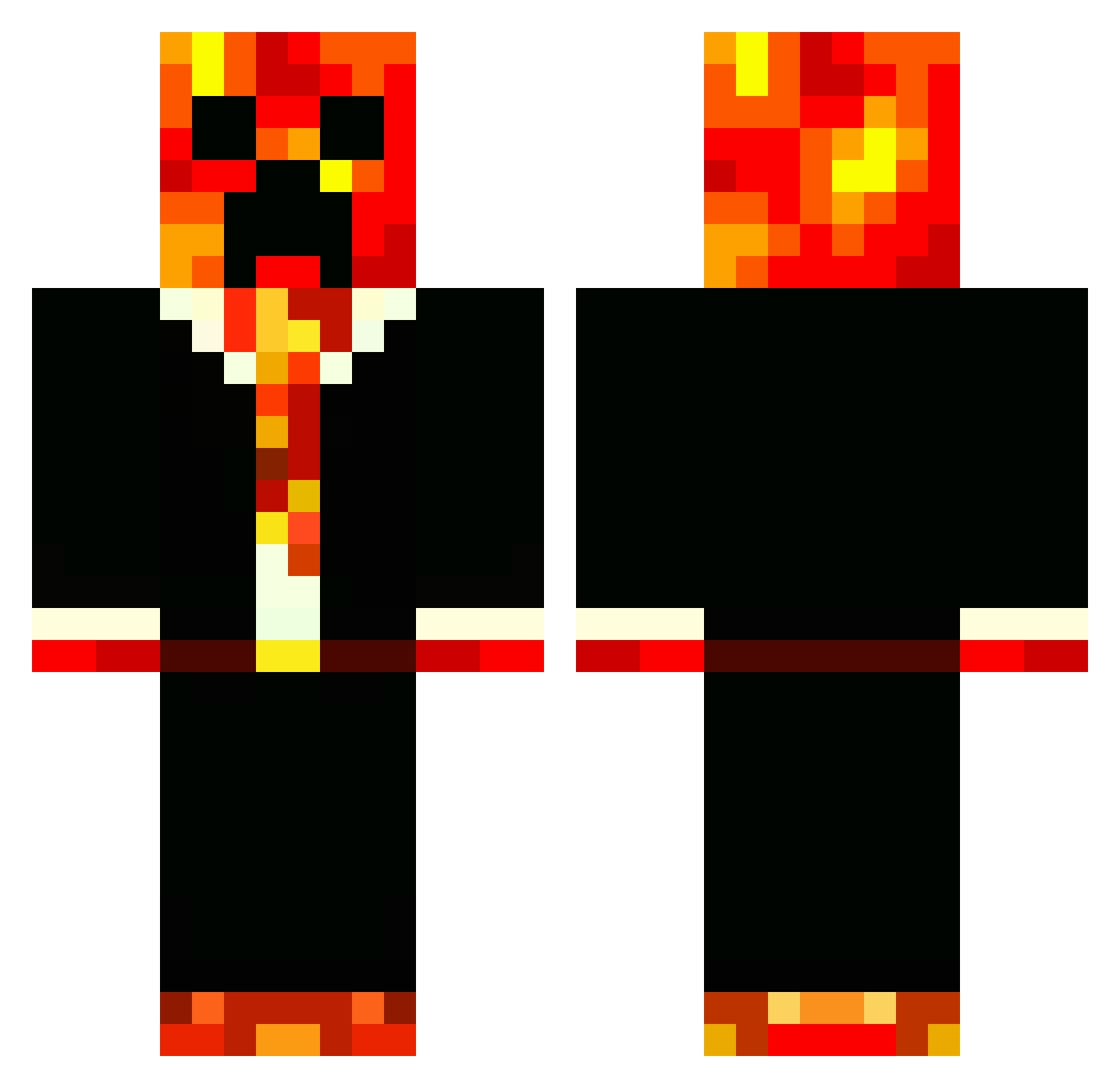 lukeypookiedooky Minecraft skin, front and back view