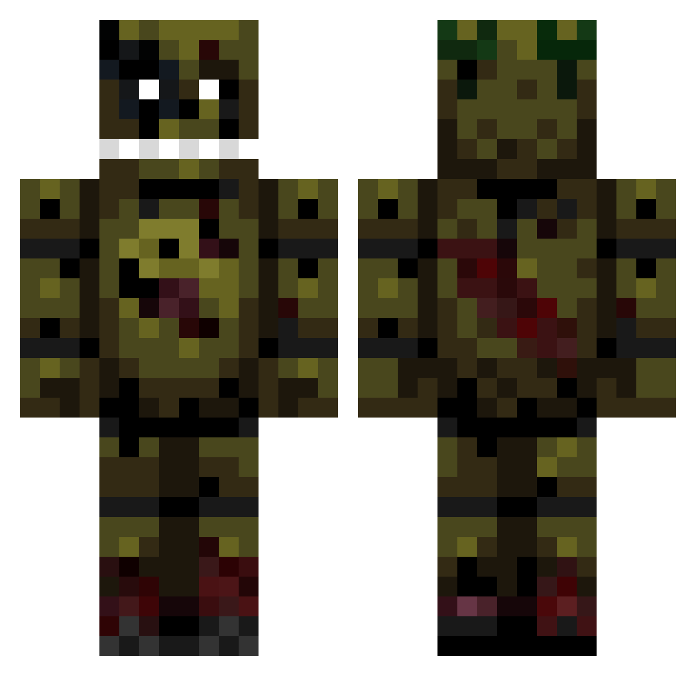 armaniferrinoyt Minecraft skin, front and back view