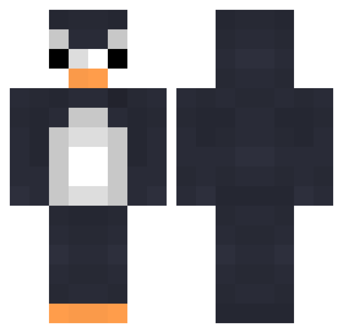 G00S33333 Minecraft skin, front and back view