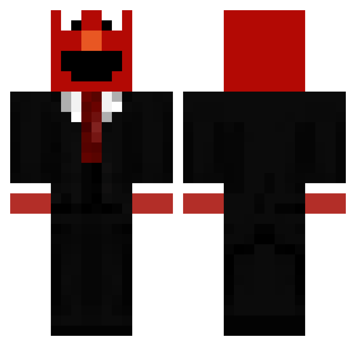 adregerporot Minecraft skin, front and back view