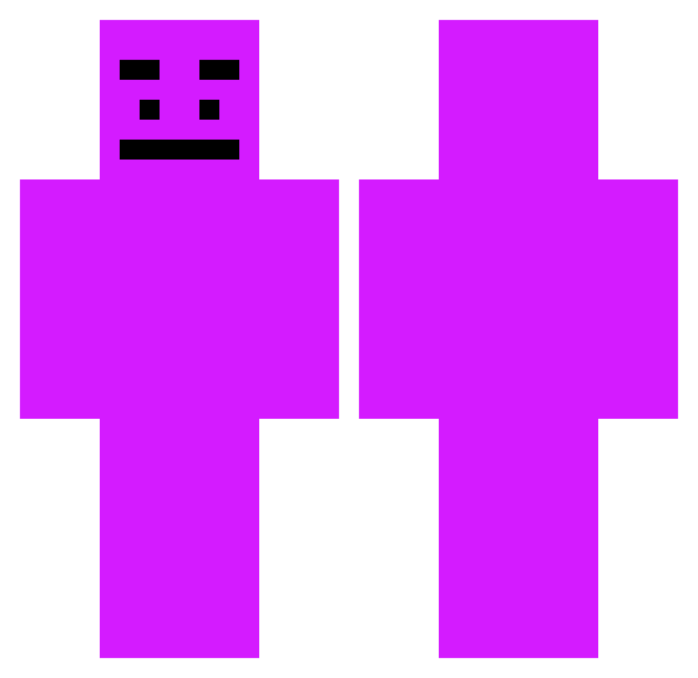 PollosHermanos42 Minecraft skin, front and back view