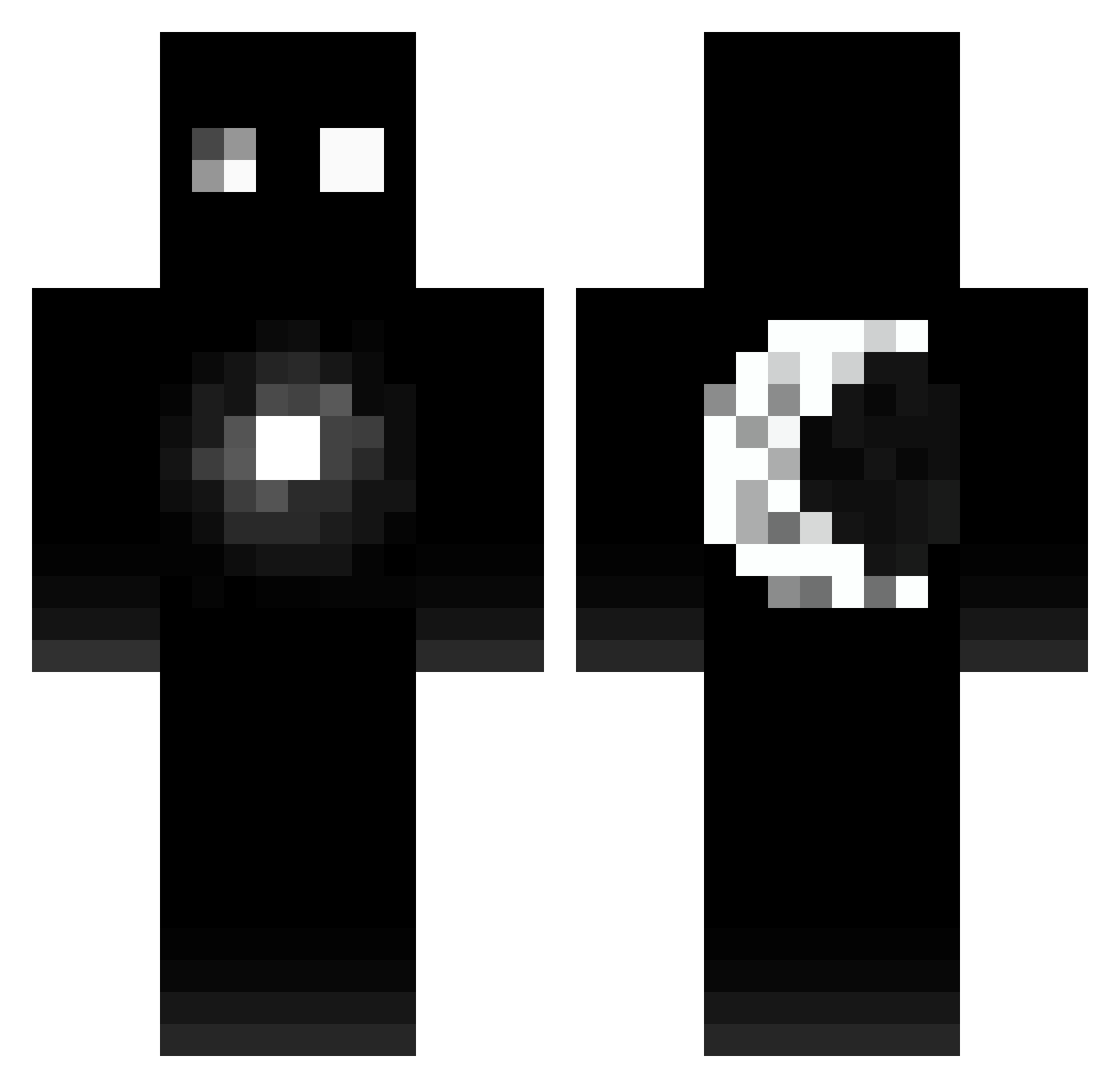 croupy4157 Minecraft skin, front and back view